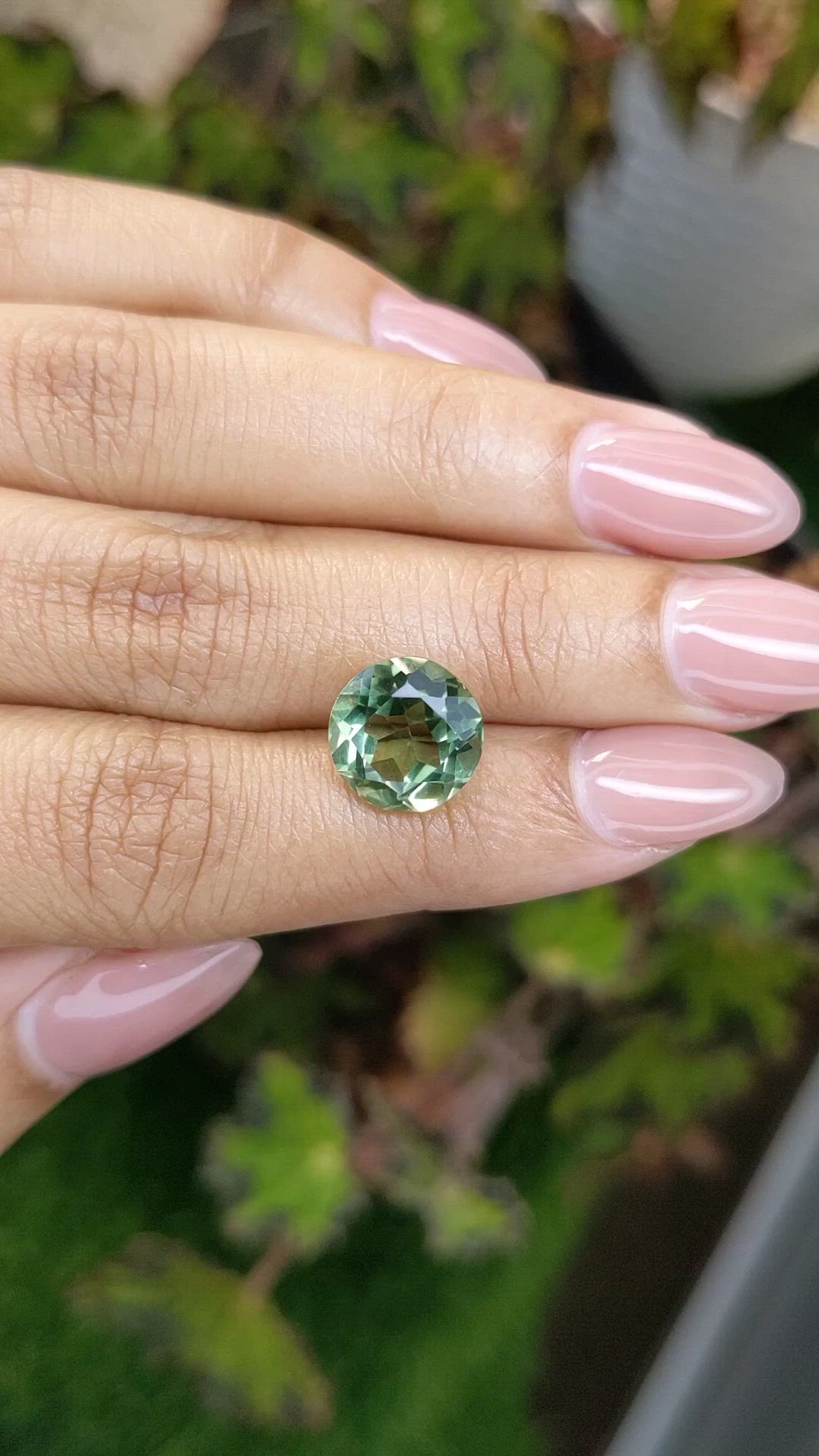 4.86 Ct. Green Prasiolite from Brazil Size Video