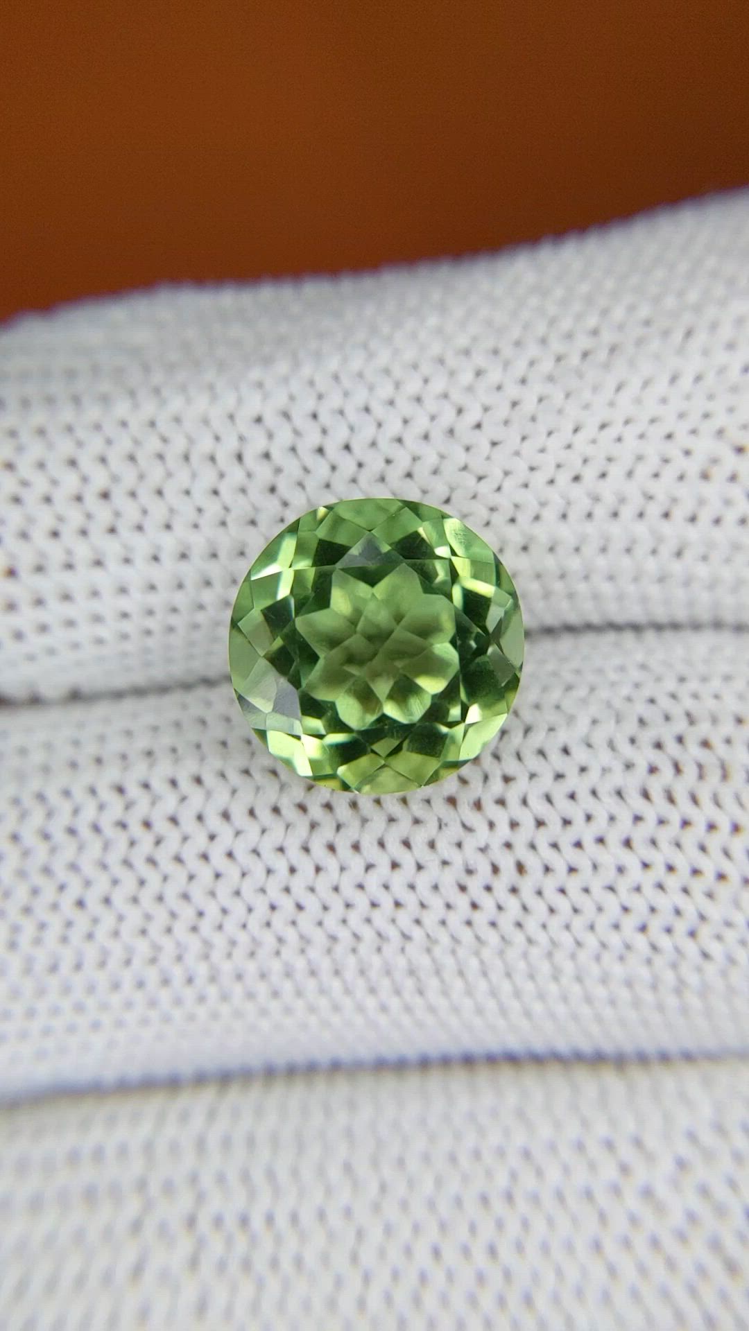 6.02 Ct. Green Prasiolite from Brazil Size Video