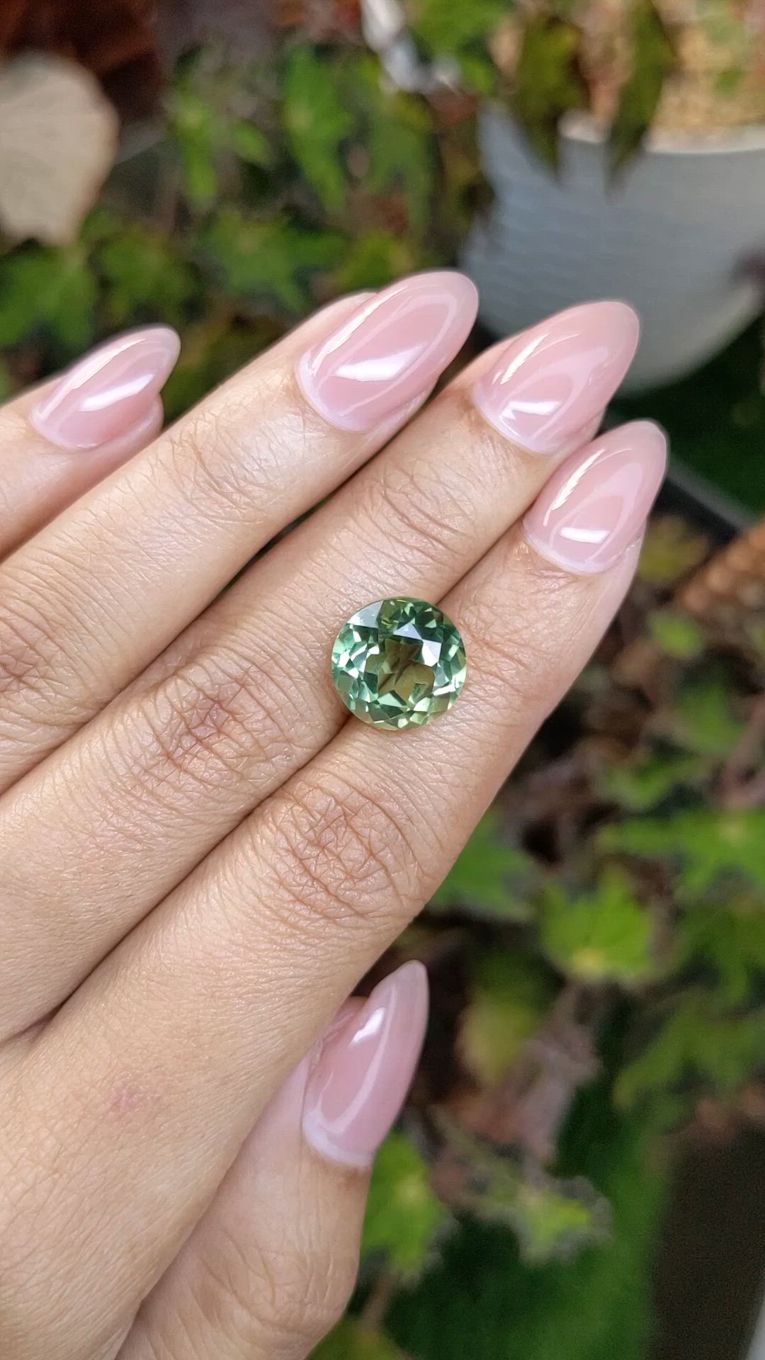 6.02 Ct. Green Prasiolite from Brazil Size Video