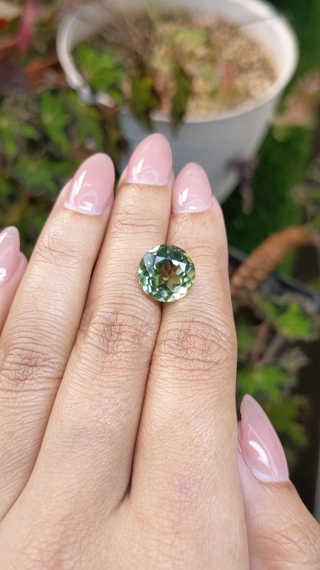 6.02 Ct. Green Prasiolite from Brazil Size Video