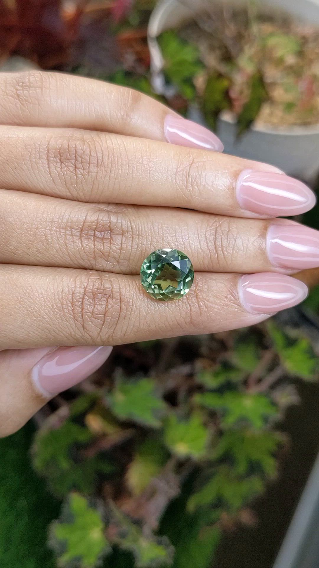 6.02 Ct. Green Prasiolite from Brazil Size Video