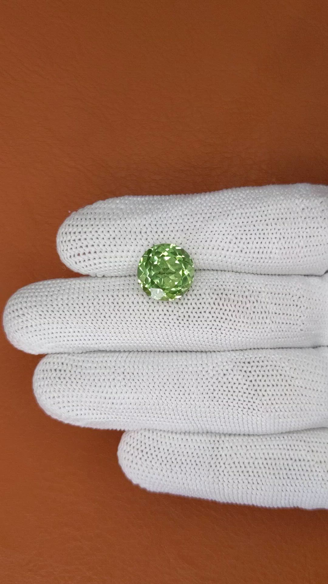 6.02 Ct. Green Prasiolite from Brazil Size Video