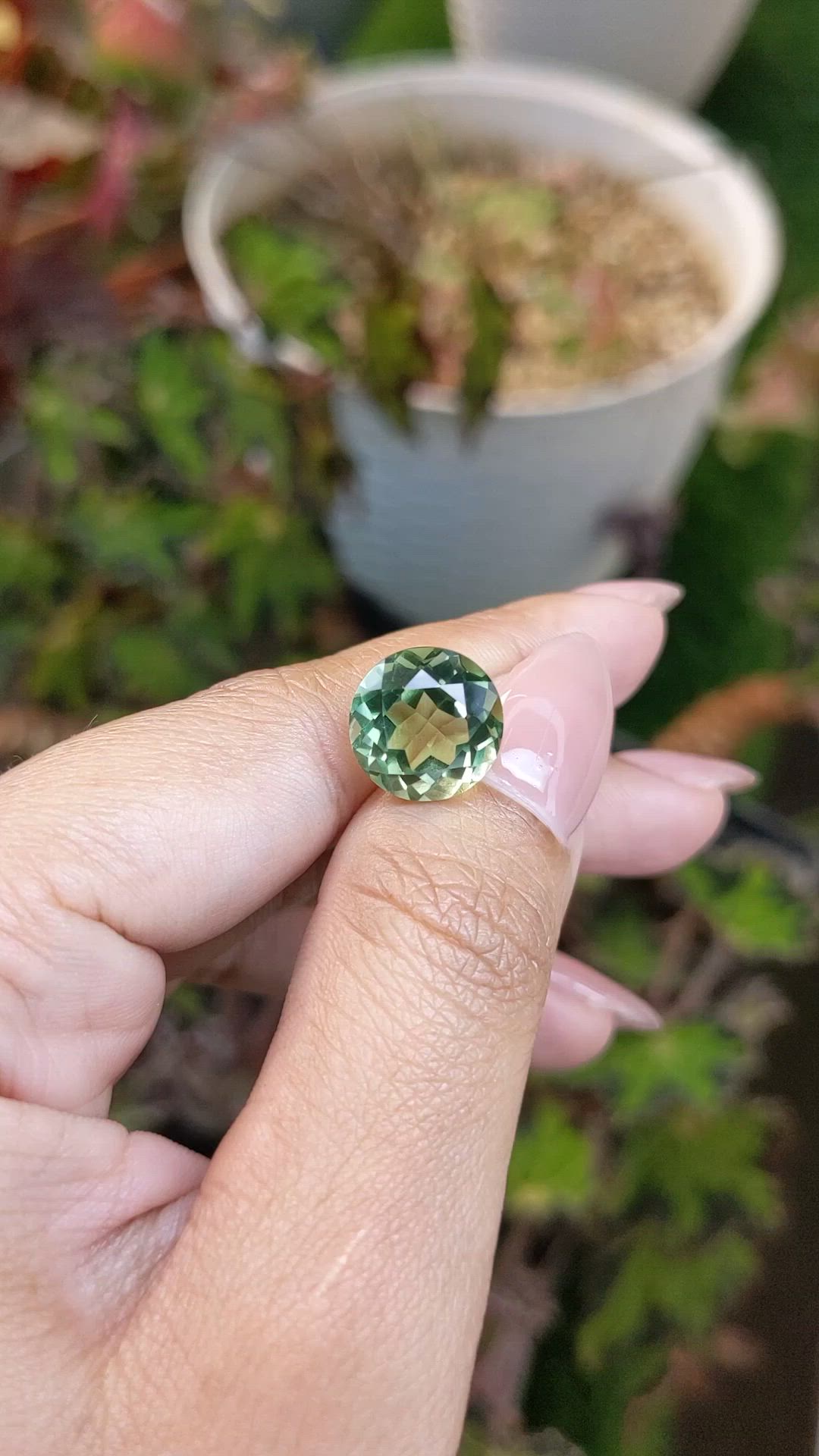 6.02 Ct. Green Prasiolite from Brazil Size Video