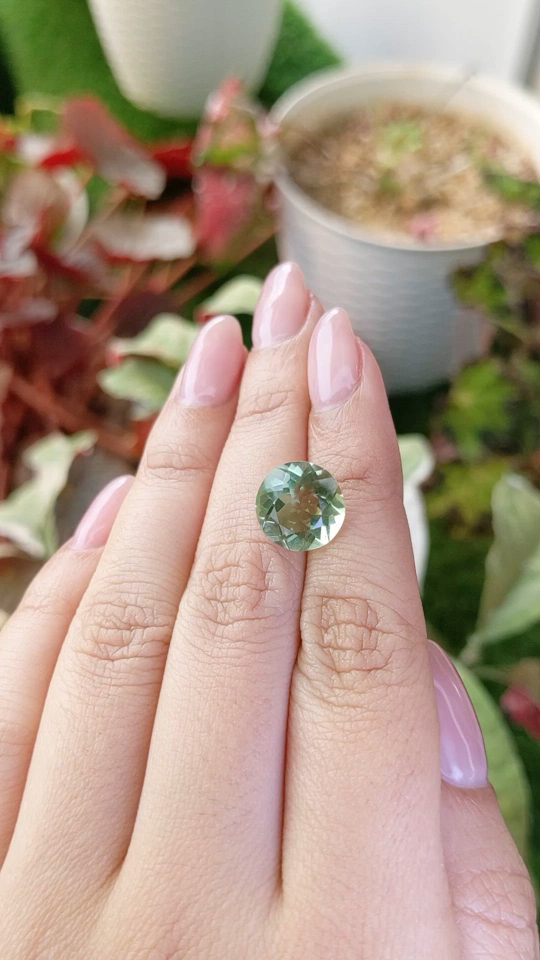 5.10 Ct. Green Prasiolite from Brazil Size Video