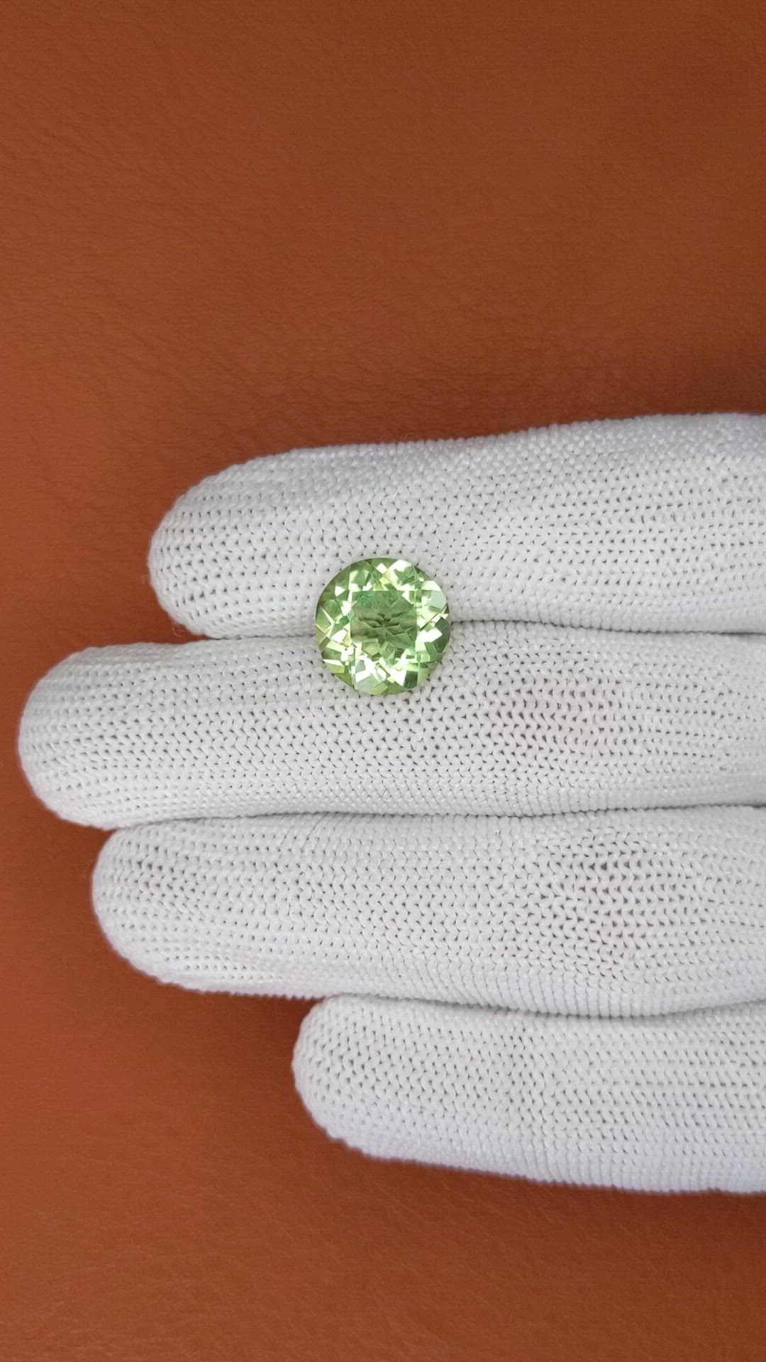 5.10 Ct. Green Prasiolite from Brazil Size Video