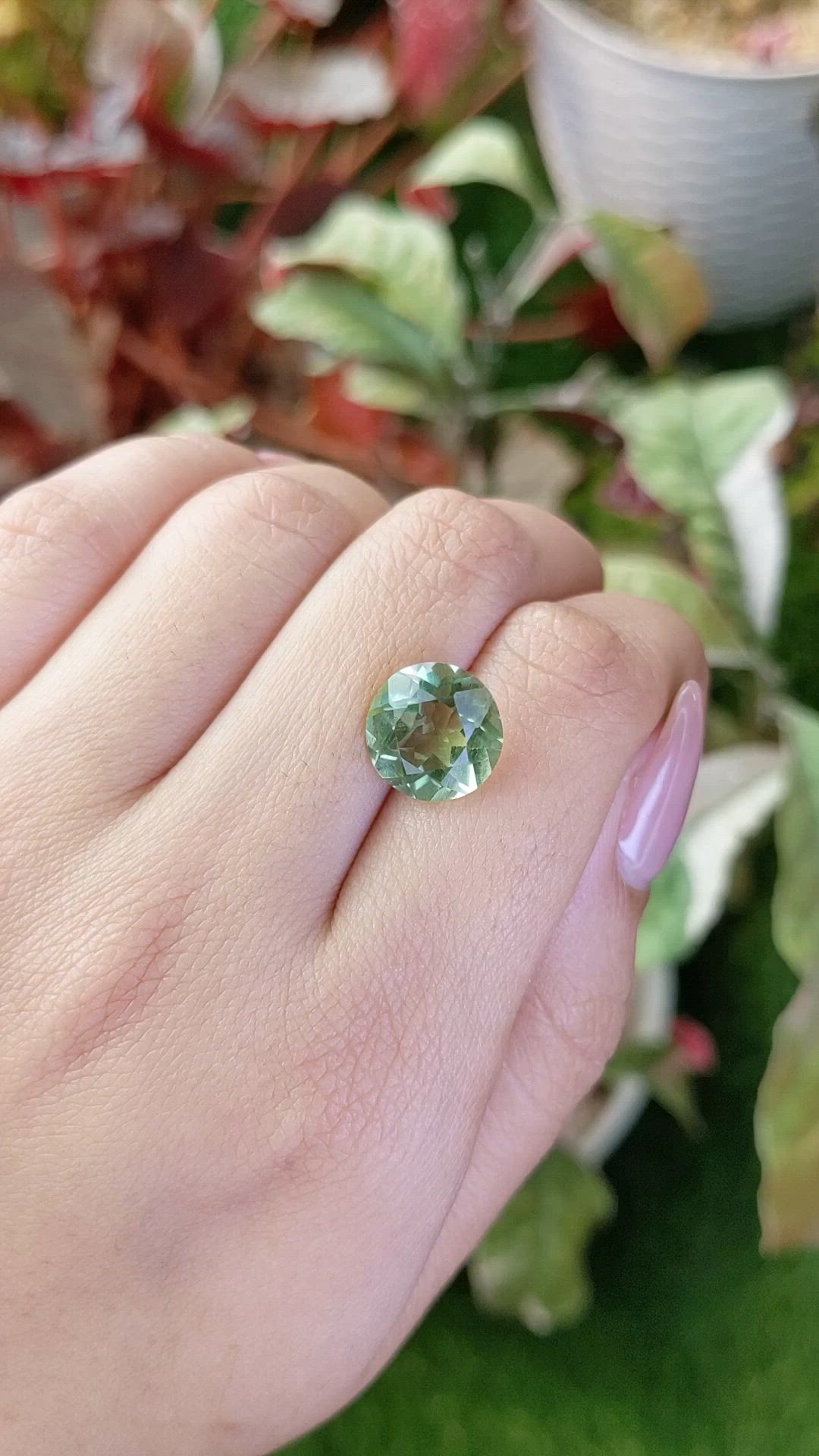 5.10 Ct. Green Prasiolite from Brazil Size Video