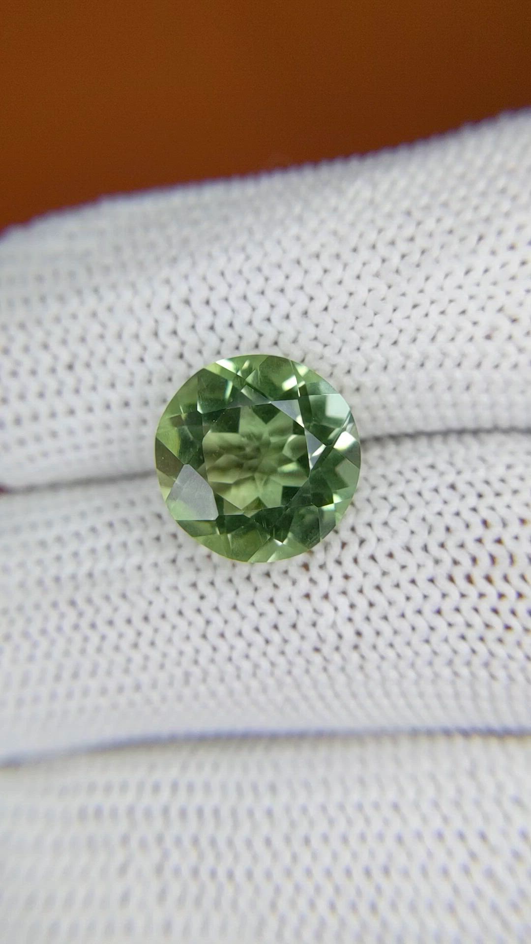 5.10 Ct. Green Prasiolite from Brazil Size Video