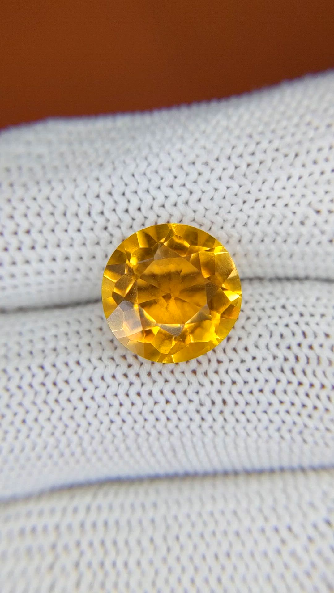 5.58 Ct. Golden Citrine from Brazil Size Video