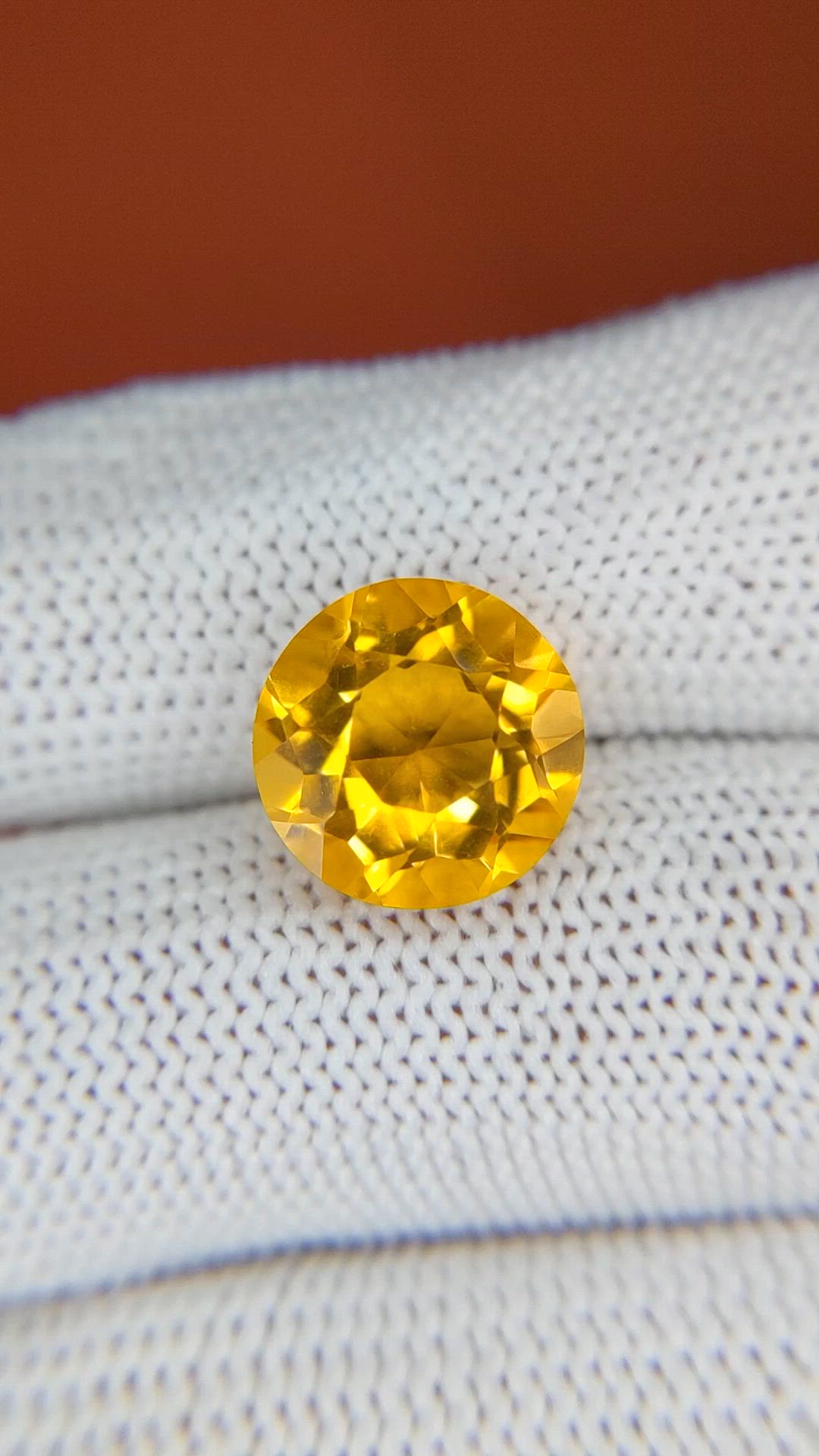 6.05 Ct. Yellow Citrine from Brazil Size Video