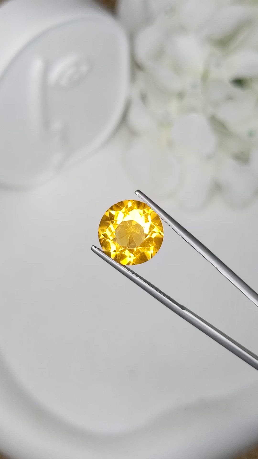 6.05 Ct. Yellow Citrine from Brazil Size Video