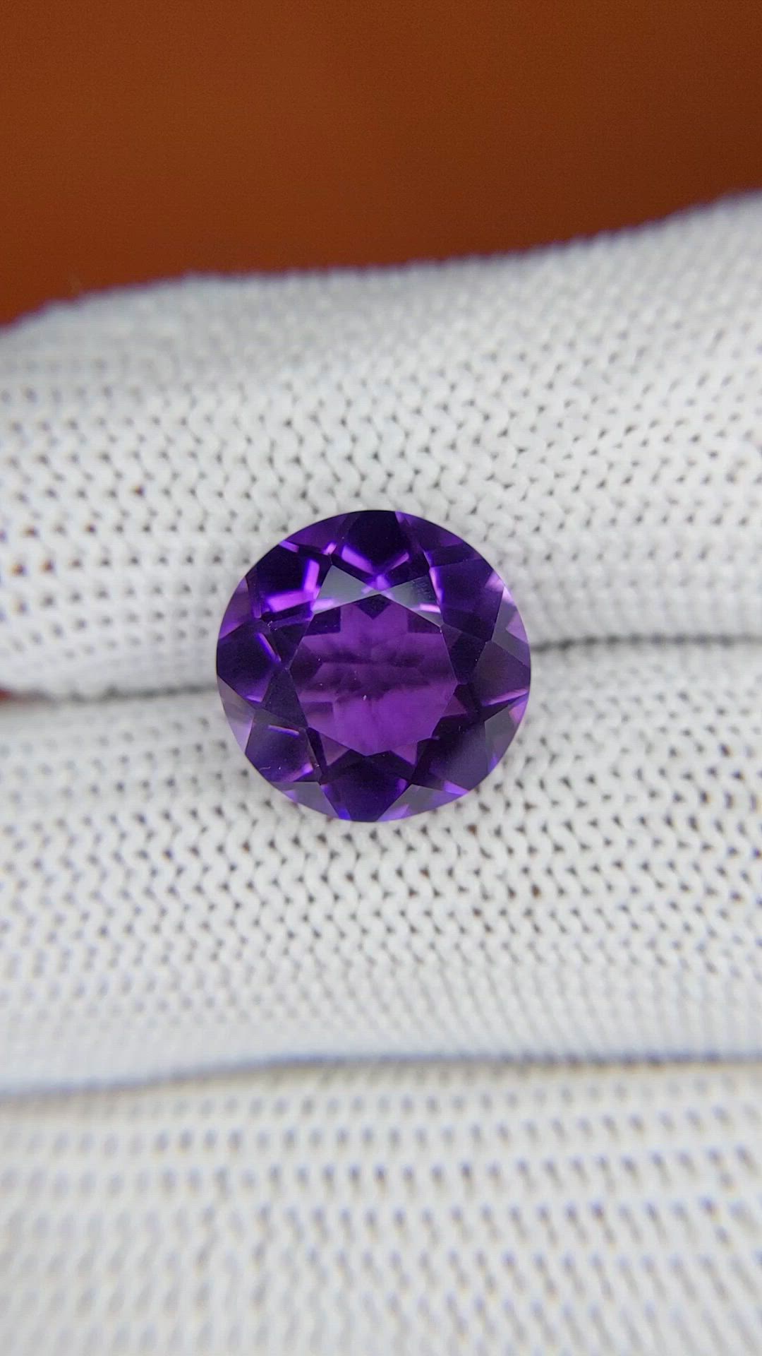 6.17 Ct. Purple Amethyst from Brazil Size Video