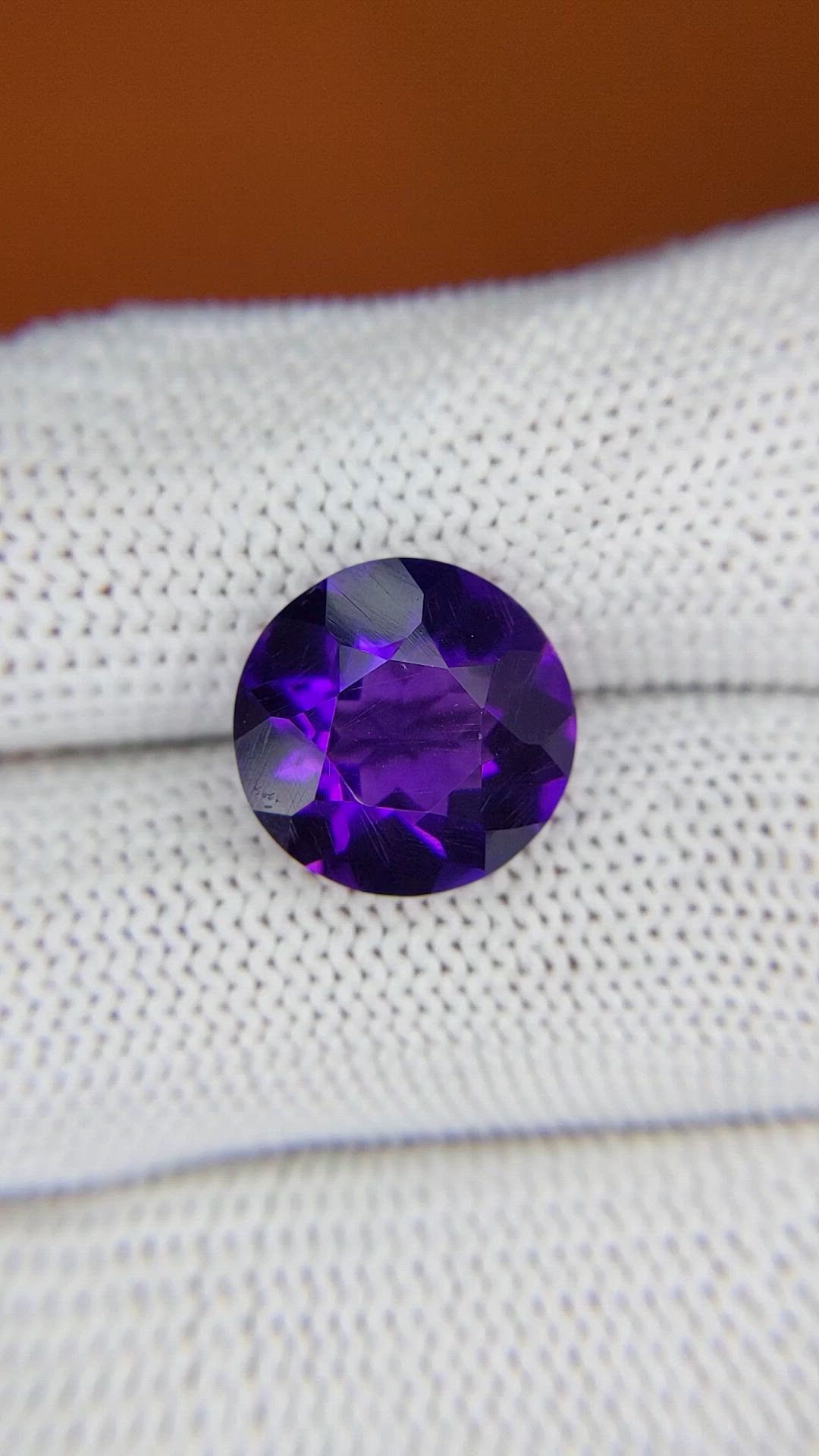 5.95 Ct. Purple Amethyst from Brazil Size Video
