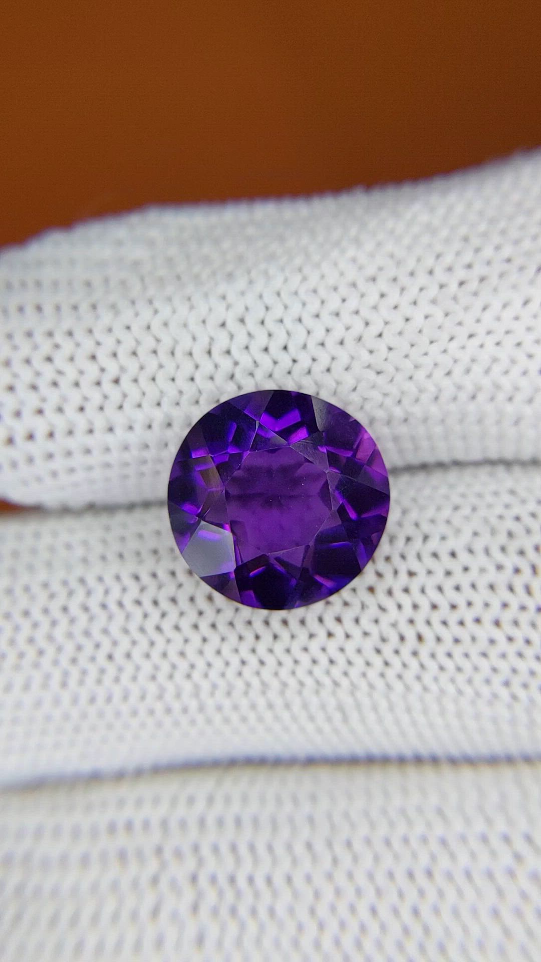 5.60 Ct. Purple Amethyst from Brazil Size Video