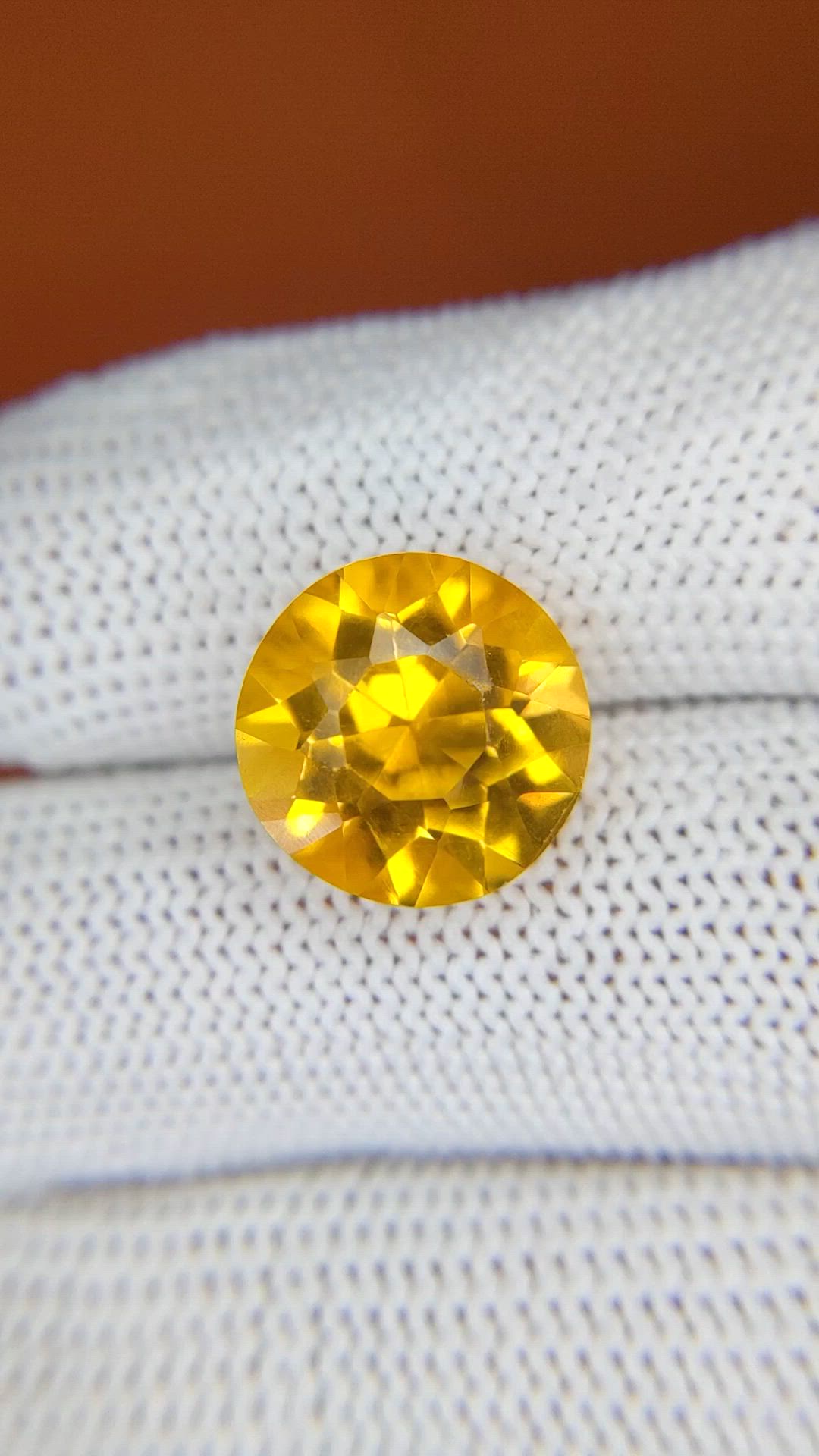 6.68 Ct. Yellow Citrine from Brazil Size Video