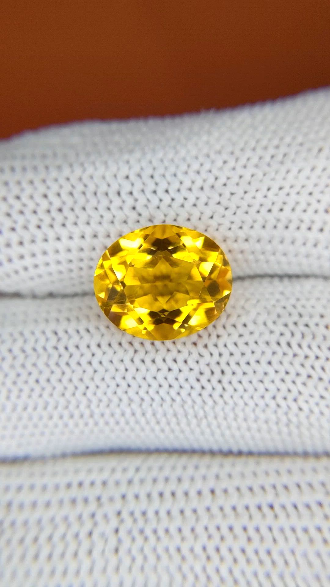 5.12 Ct. Yellow Citrine from Brazil Size Video