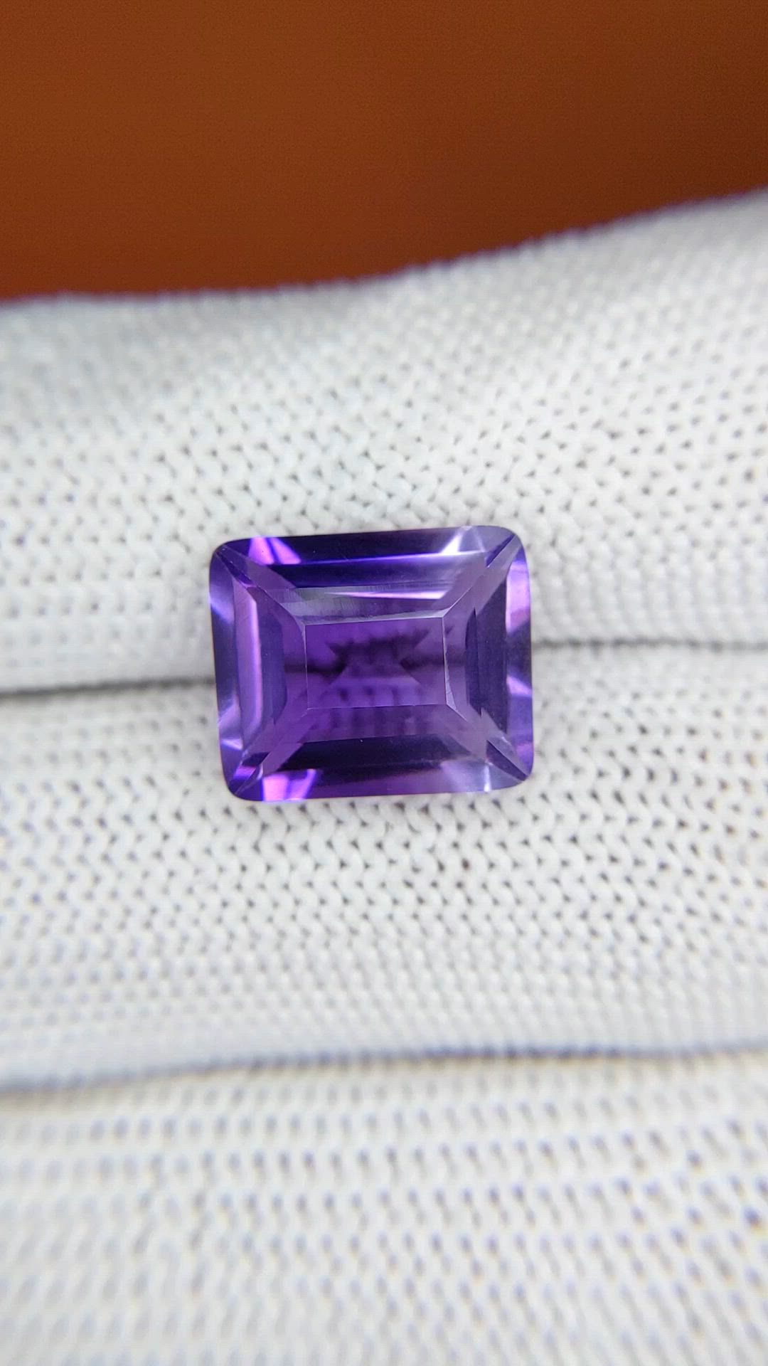 6.10 Ct. Purple Amethyst from Brazil Size Video