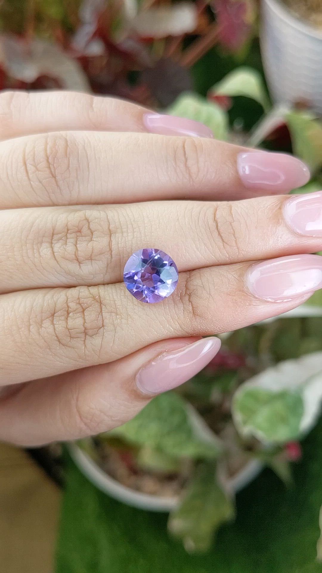 3.25 Ct. Purple Amethyst from Brazil Size Video