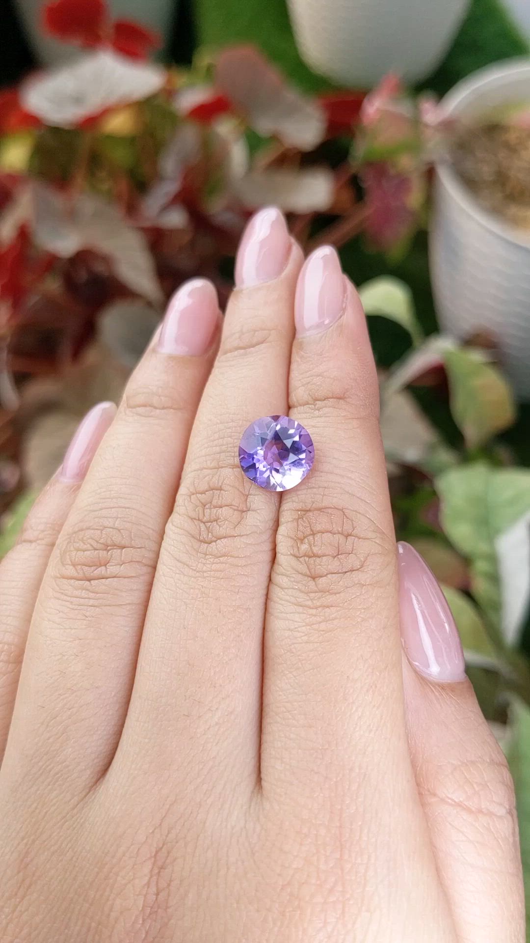 3.25 Ct. Purple Amethyst from Brazil Size Video