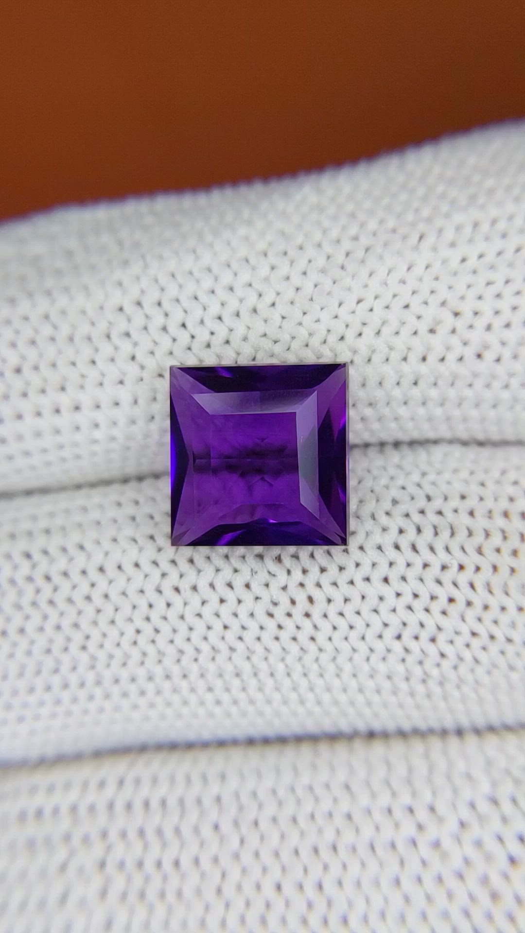 4.66 Ct. Purple Amethyst from Brazil Size Video