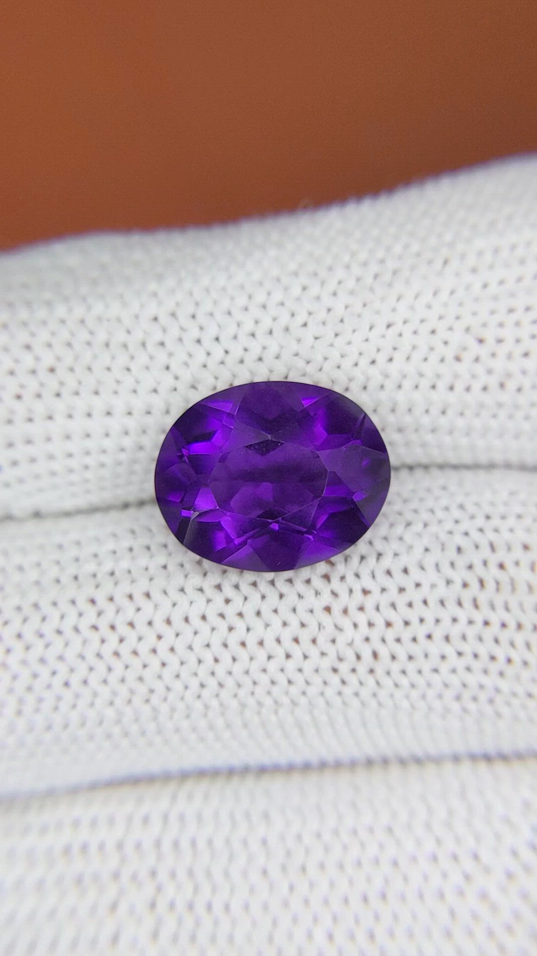 5.93 Ct. Purple Amethyst from Brazil Size Video