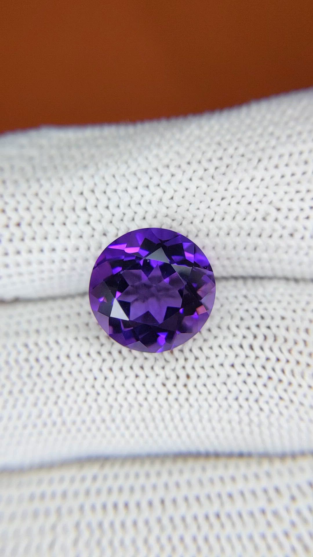 6.08 Ct. Purple Amethyst from Brazil Size Video