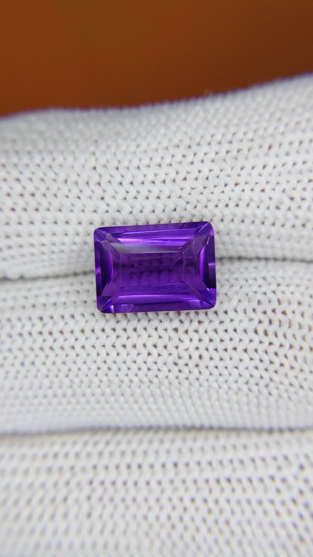 4.74 Ct. Purple Amethyst from Brazil Size Video