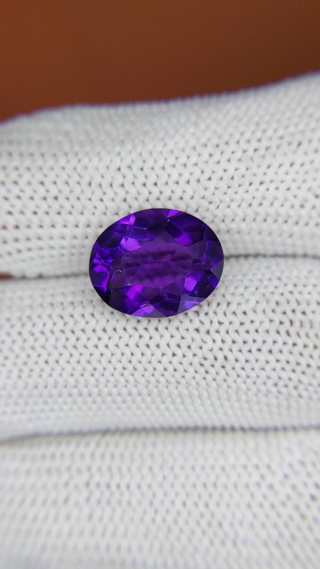 5.10 Ct. Purple Amethyst from Brazil Size Video