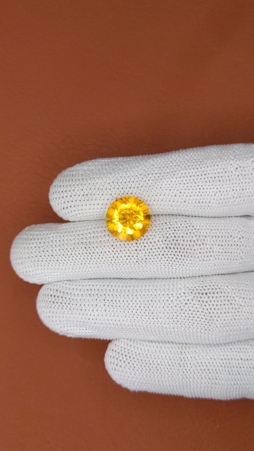 5.41 Ct. Yellow Citrine from Brazil Size Video
