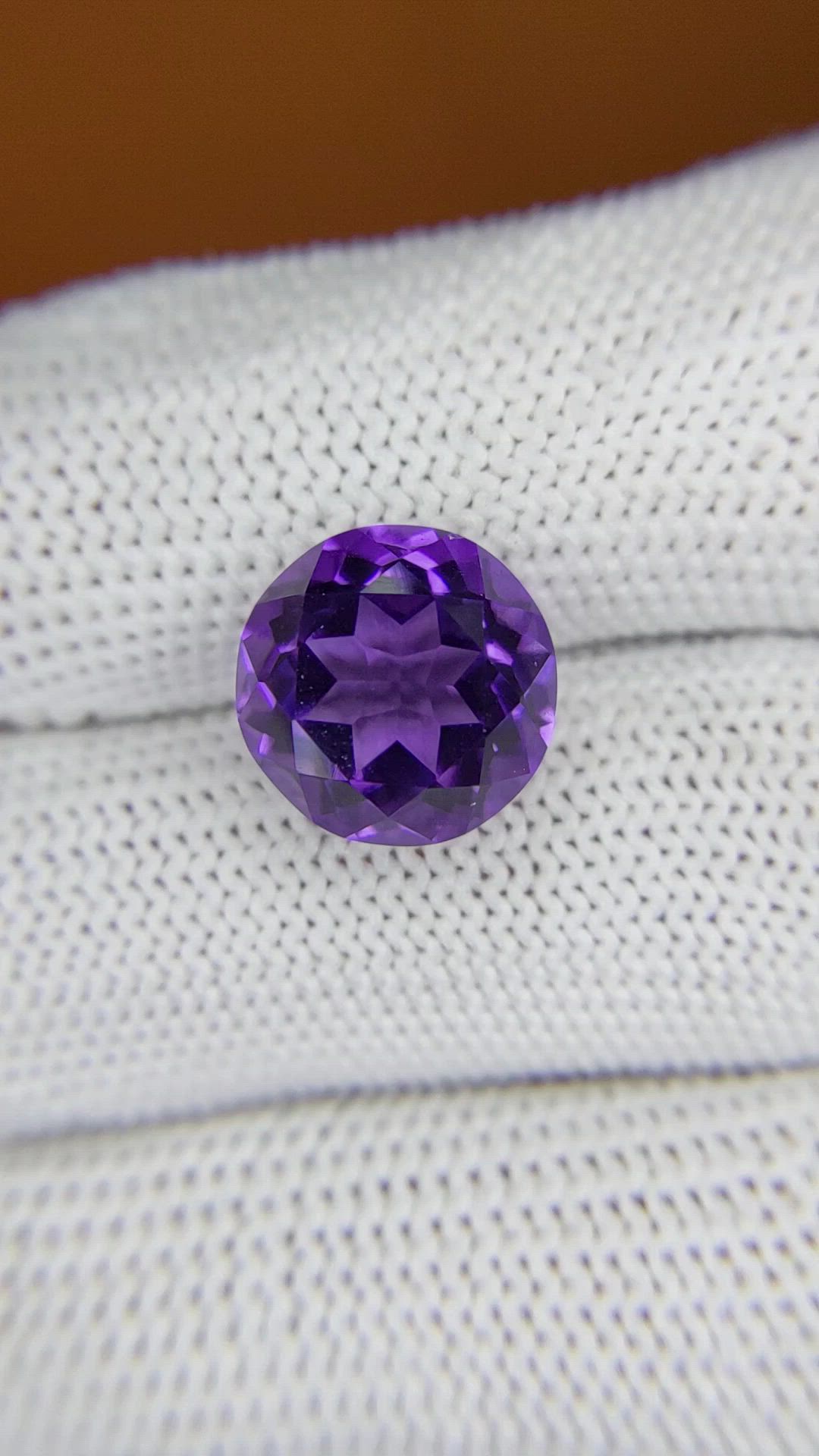 6.10 Ct. Purple Amethyst from Brazil Size Video