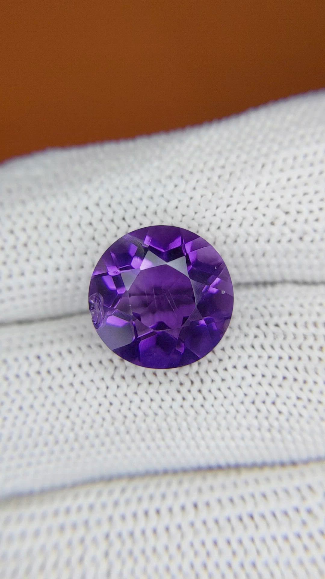 6.76 Ct. Purple Amethyst from Brazil Size Video