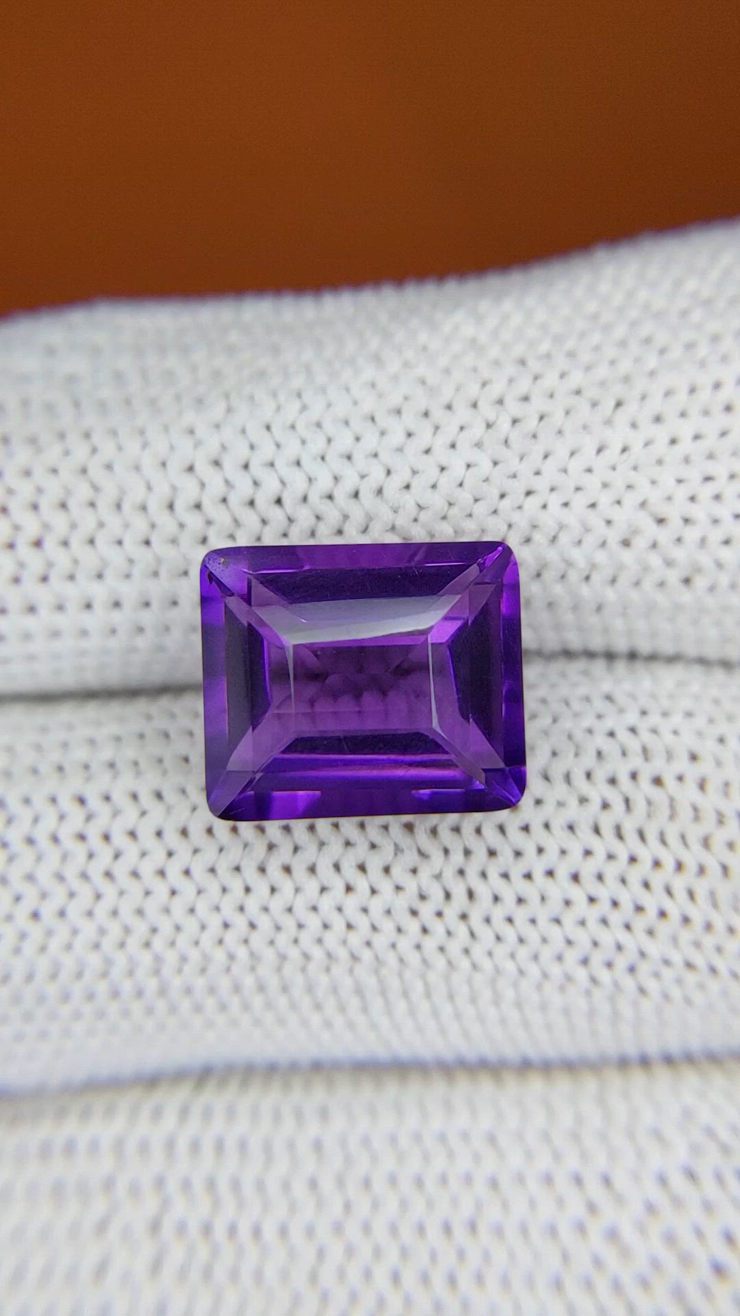 7.17 Ct. Purple Amethyst from Brazil Size Video