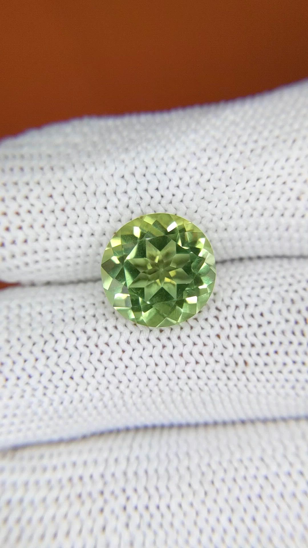 4.76 Ct. Green Prasiolite from Brazil Size Video