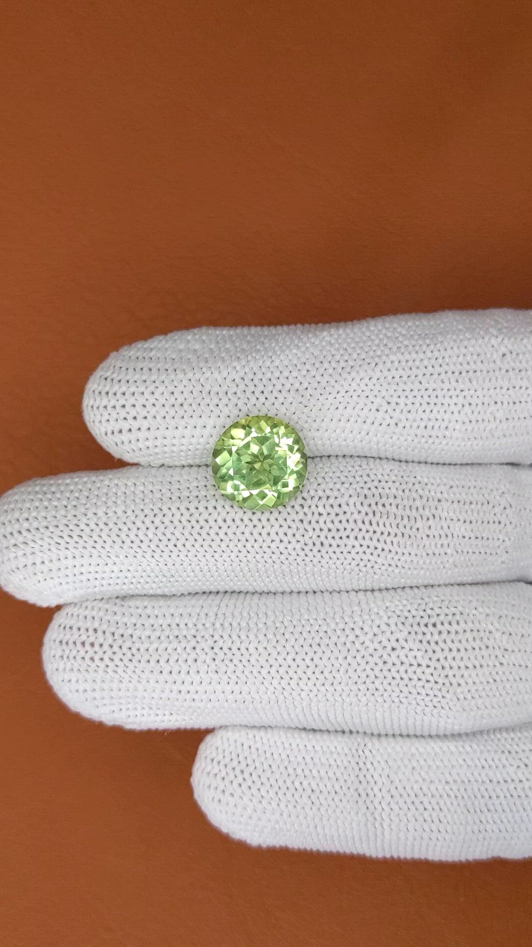 4.76 Ct. Green Prasiolite from Brazil Size Video