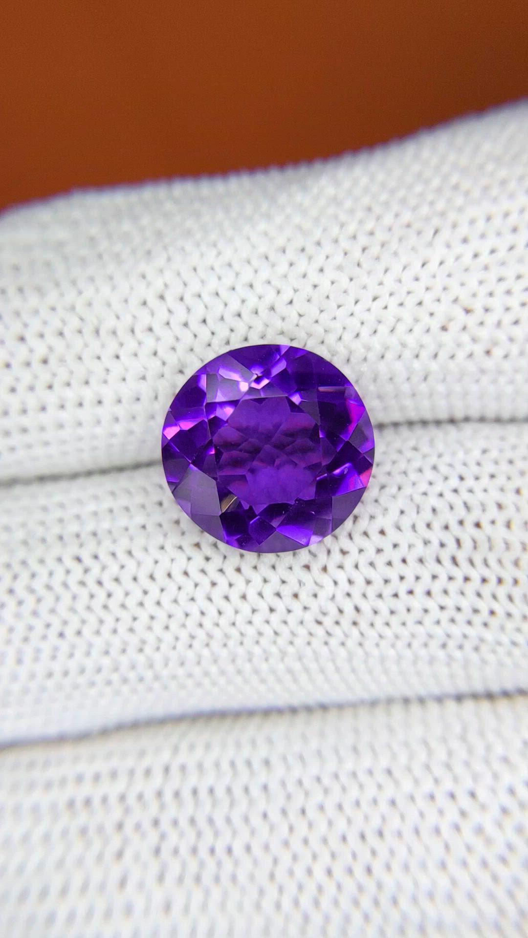 5.89 Ct. Purple Amethyst from Brazil Size Video