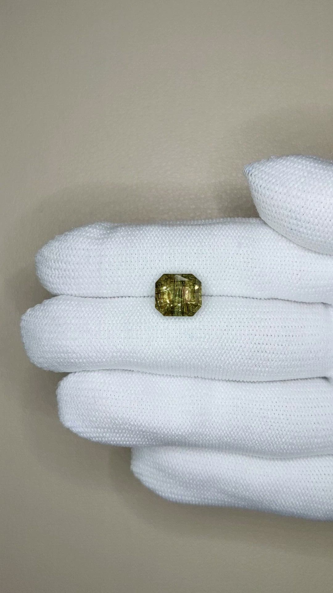 3.93 Ct. Yellowish Green Peridot from Pakistan Size Video