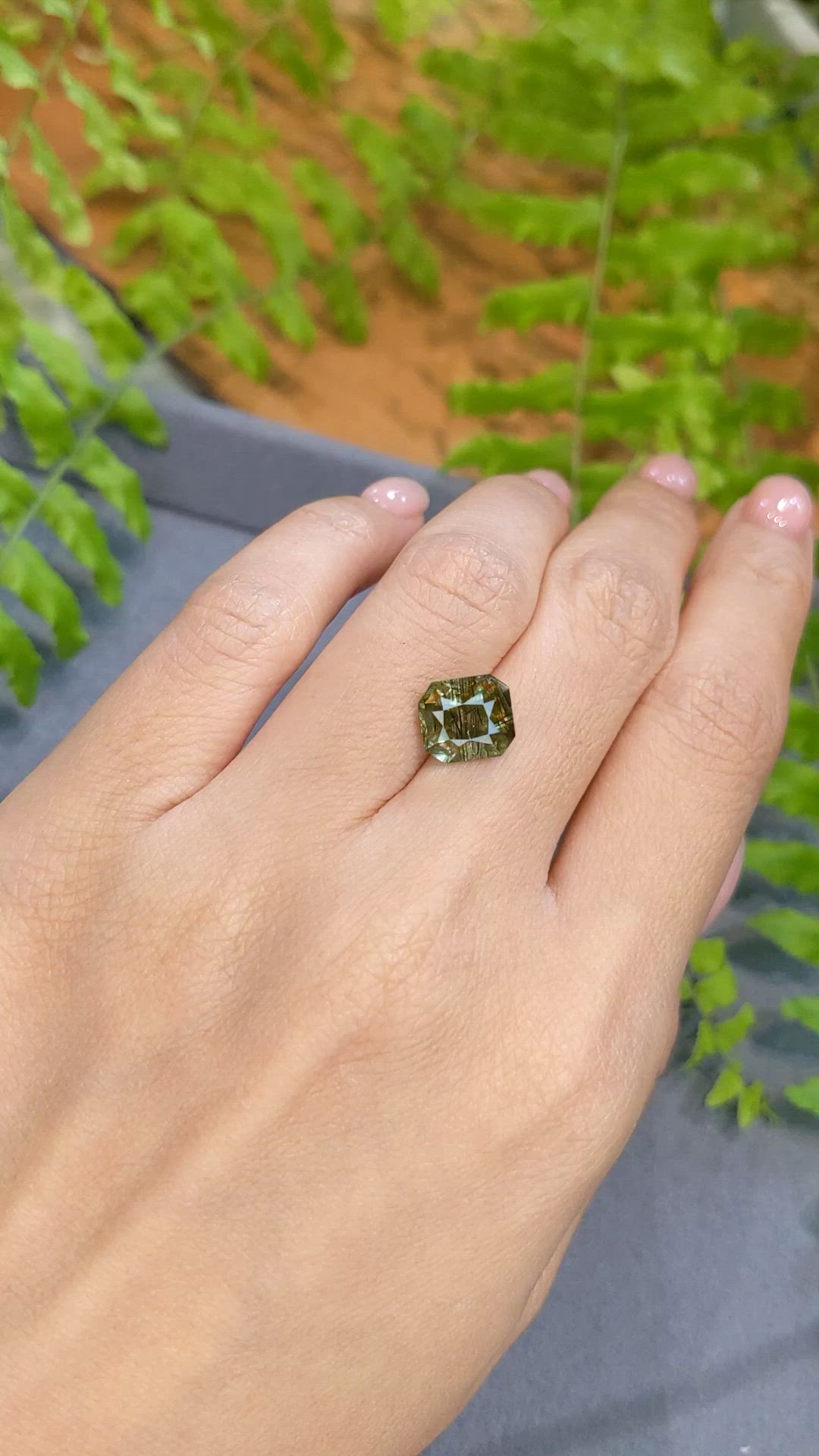 3.93 Ct. Yellowish Green Peridot from Pakistan Size Video