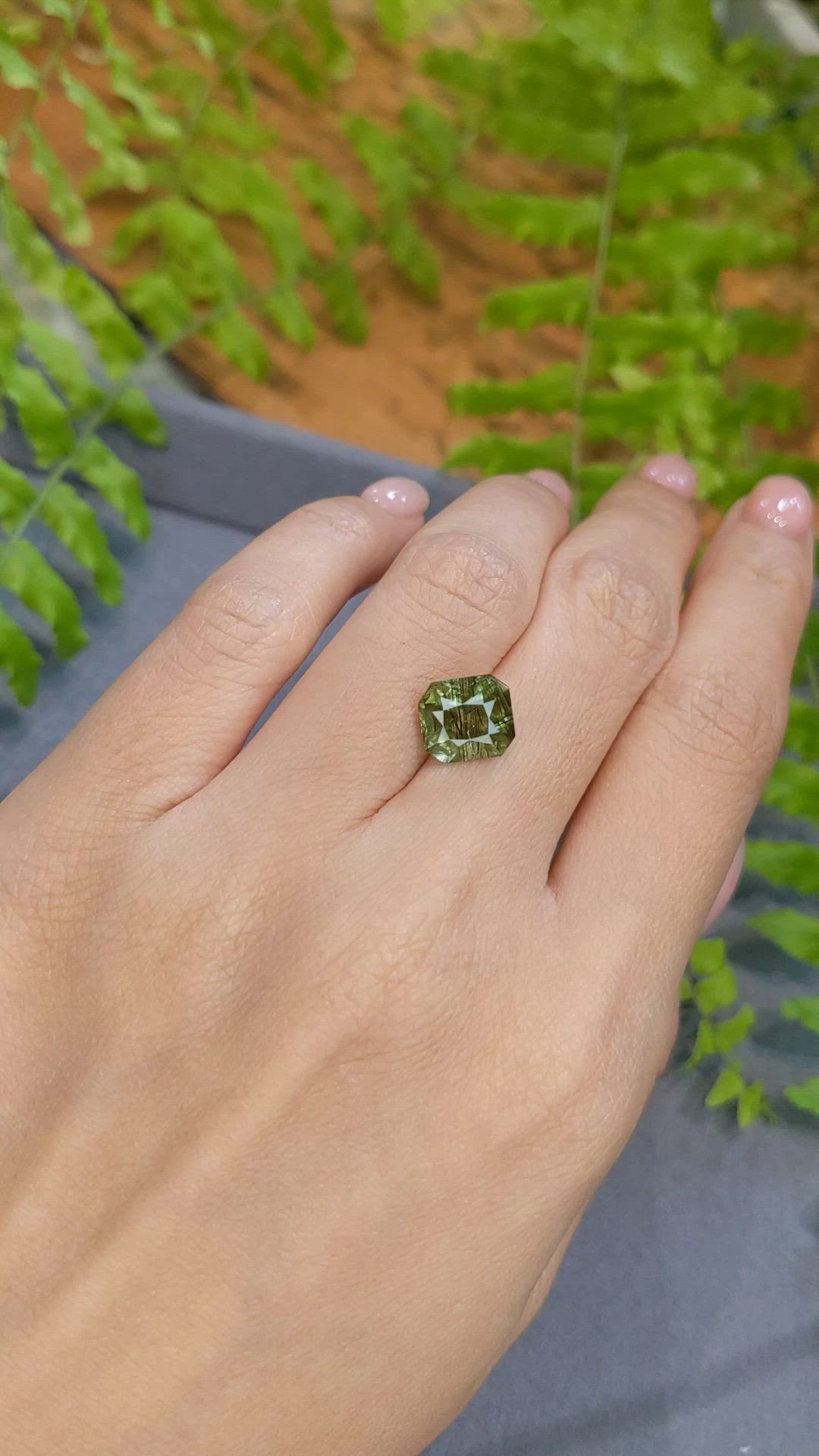 3.93 Ct. Yellowish Green Peridot from Pakistan Size Video
