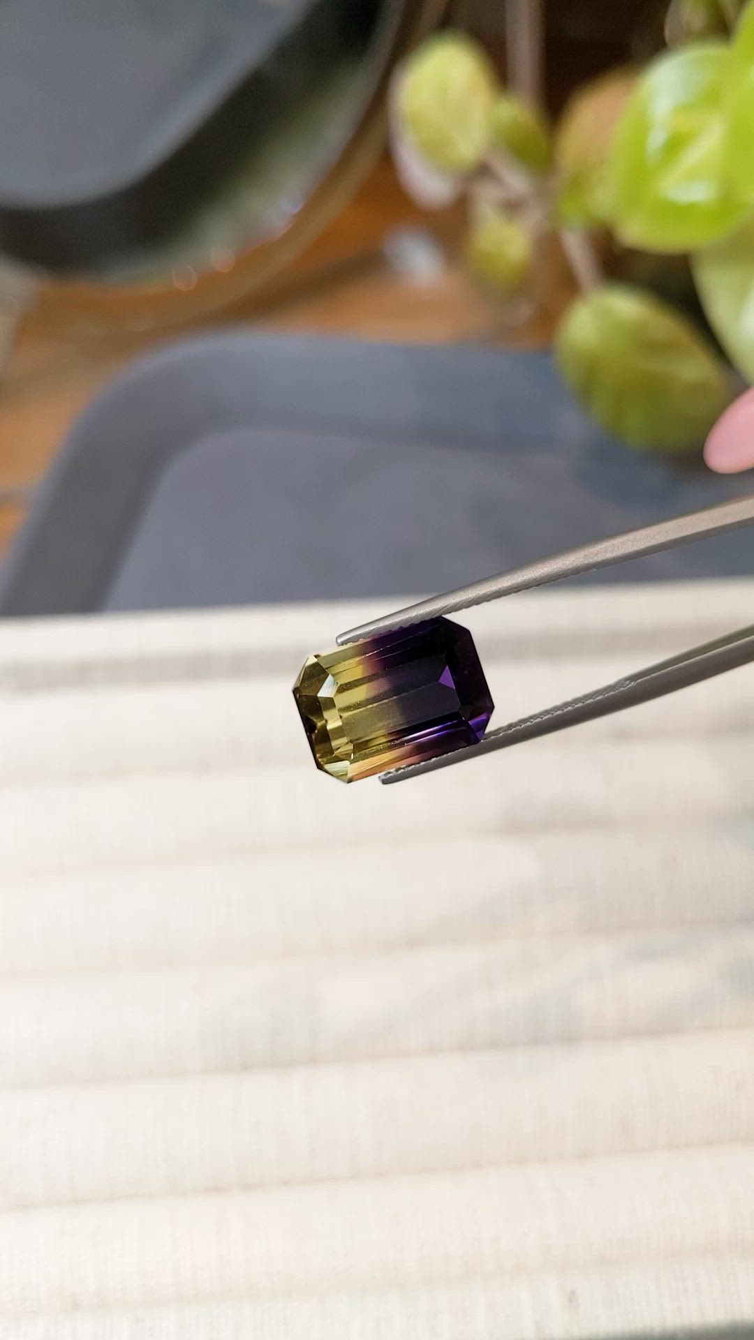 8.02 Ct. Bi Color Ametrine from Madagascar Size Video