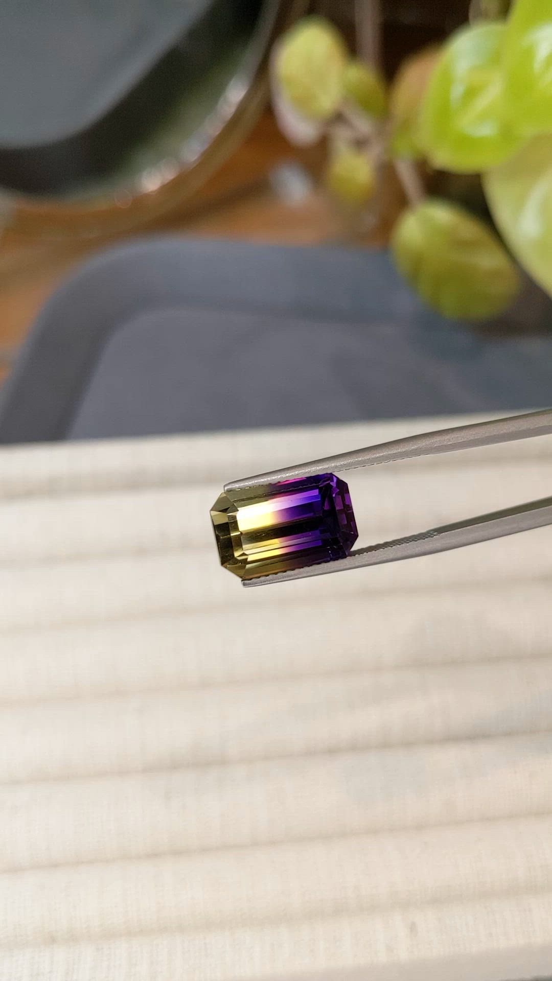 7.00 Ct. Bi Color Ametrine from Madagascar Size Video