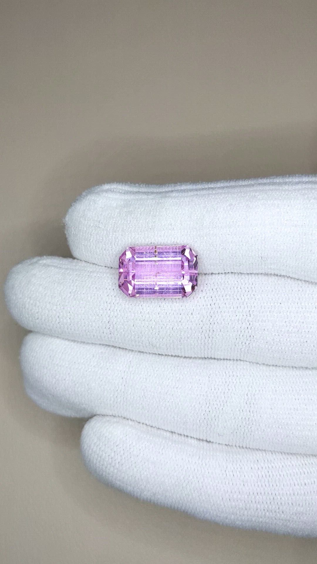 10.62 Ct. Pink Kunzite from Afghanistan Size Video