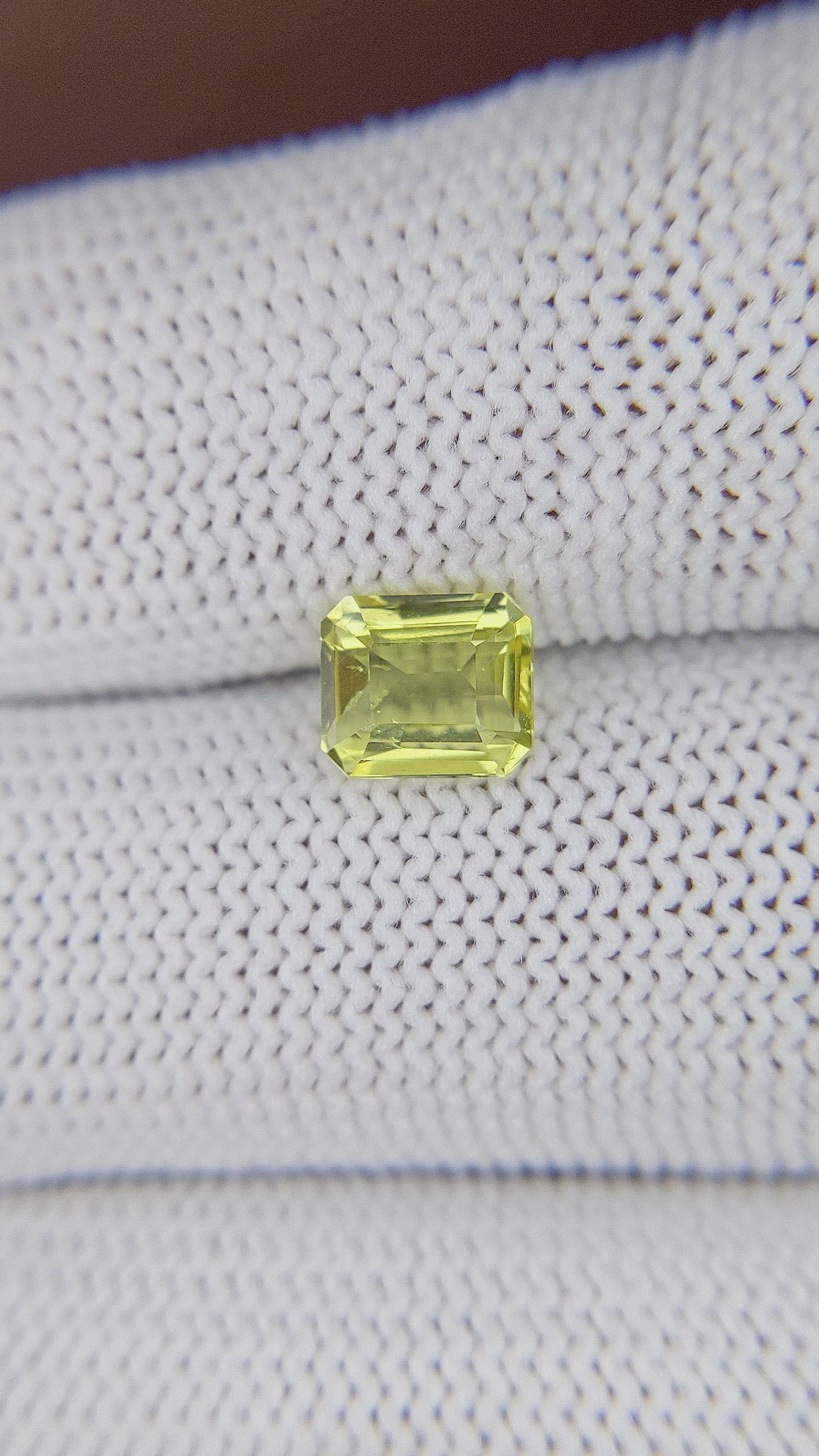 1.57 Ct. Greenish Yellow Chrysoberyl Size Video