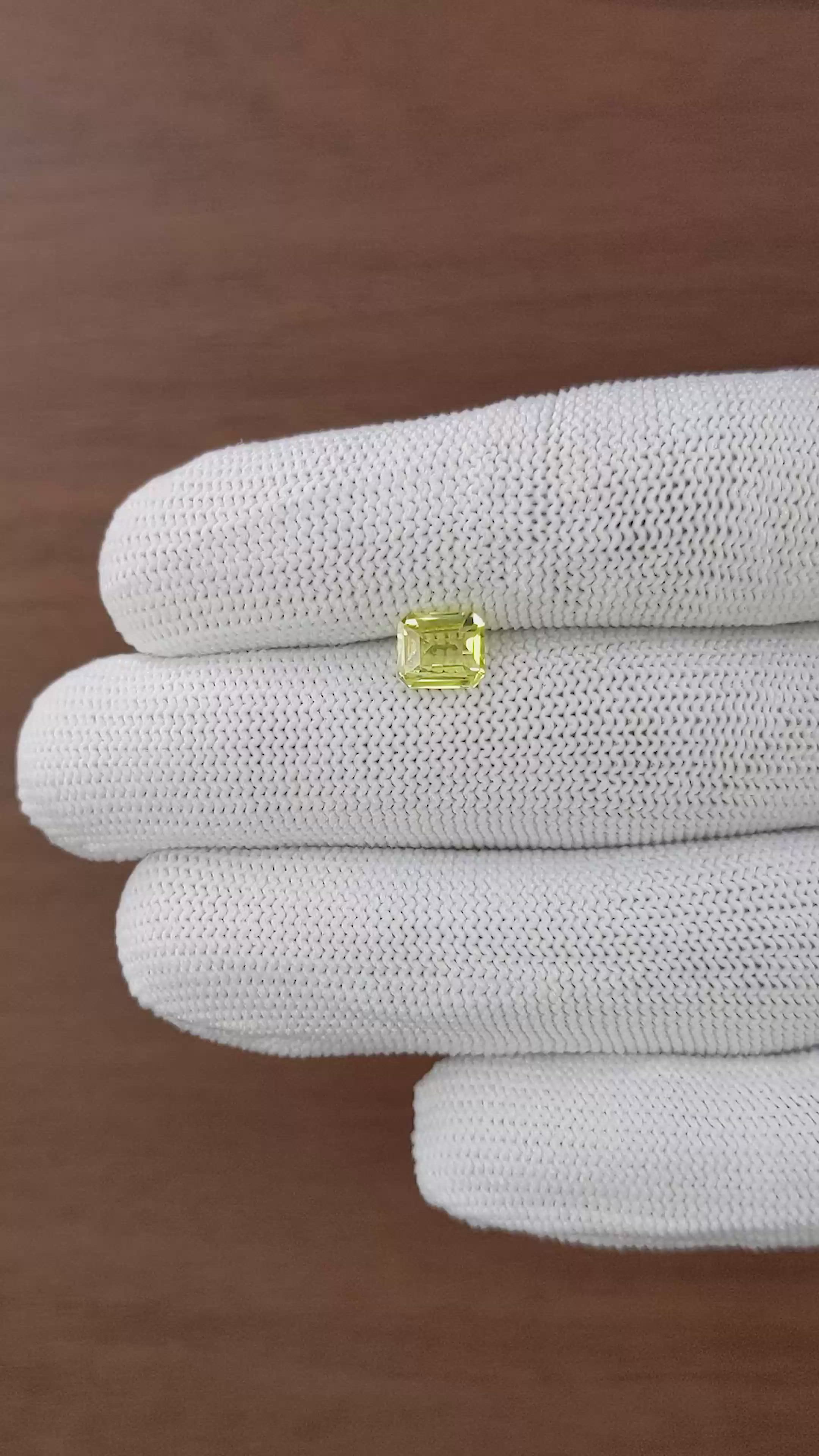 1.57 Ct. Greenish Yellow Chrysoberyl Size Video
