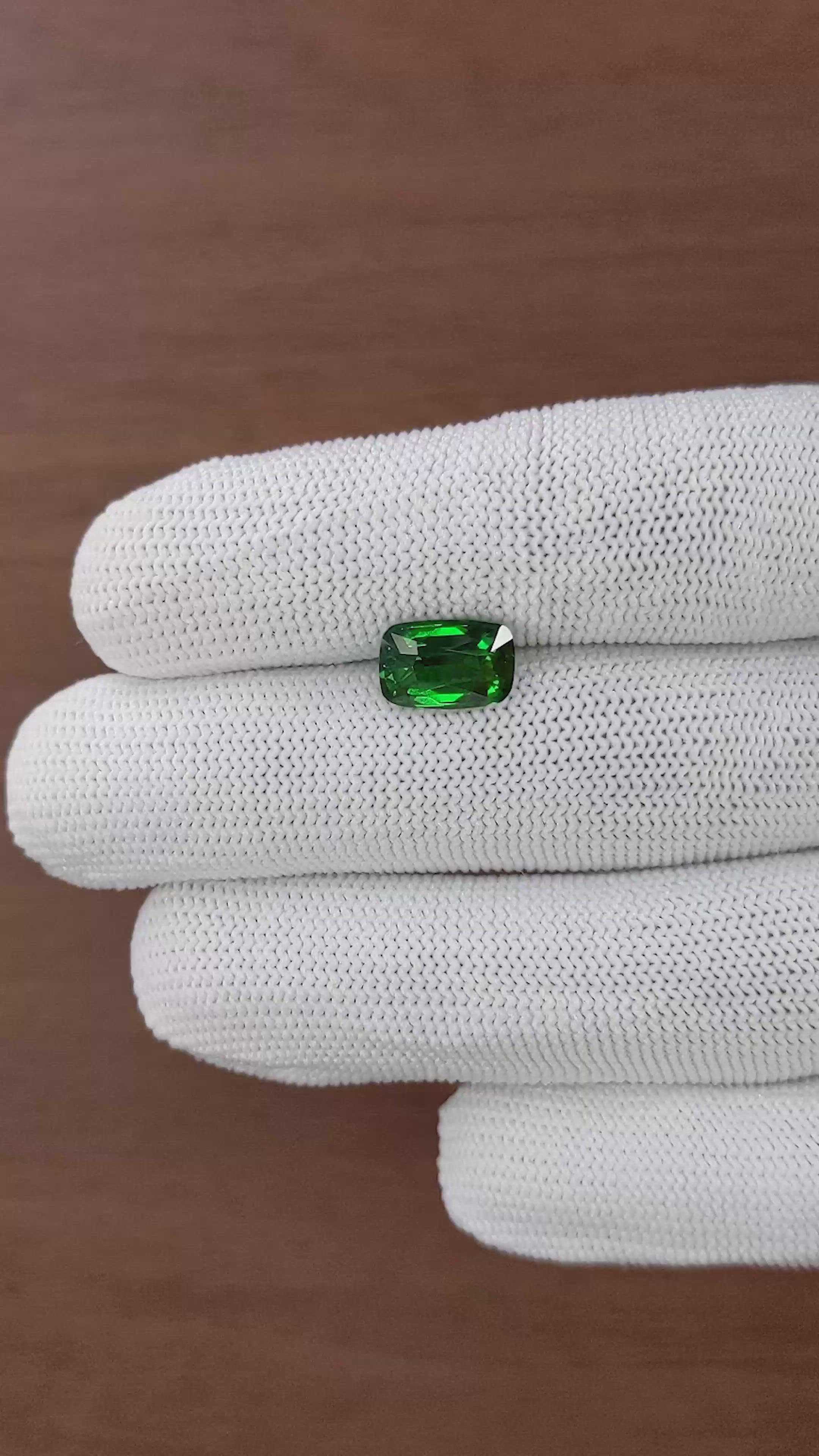 3.01 Ct. Tsavorite Garnet from Kenya Size Video