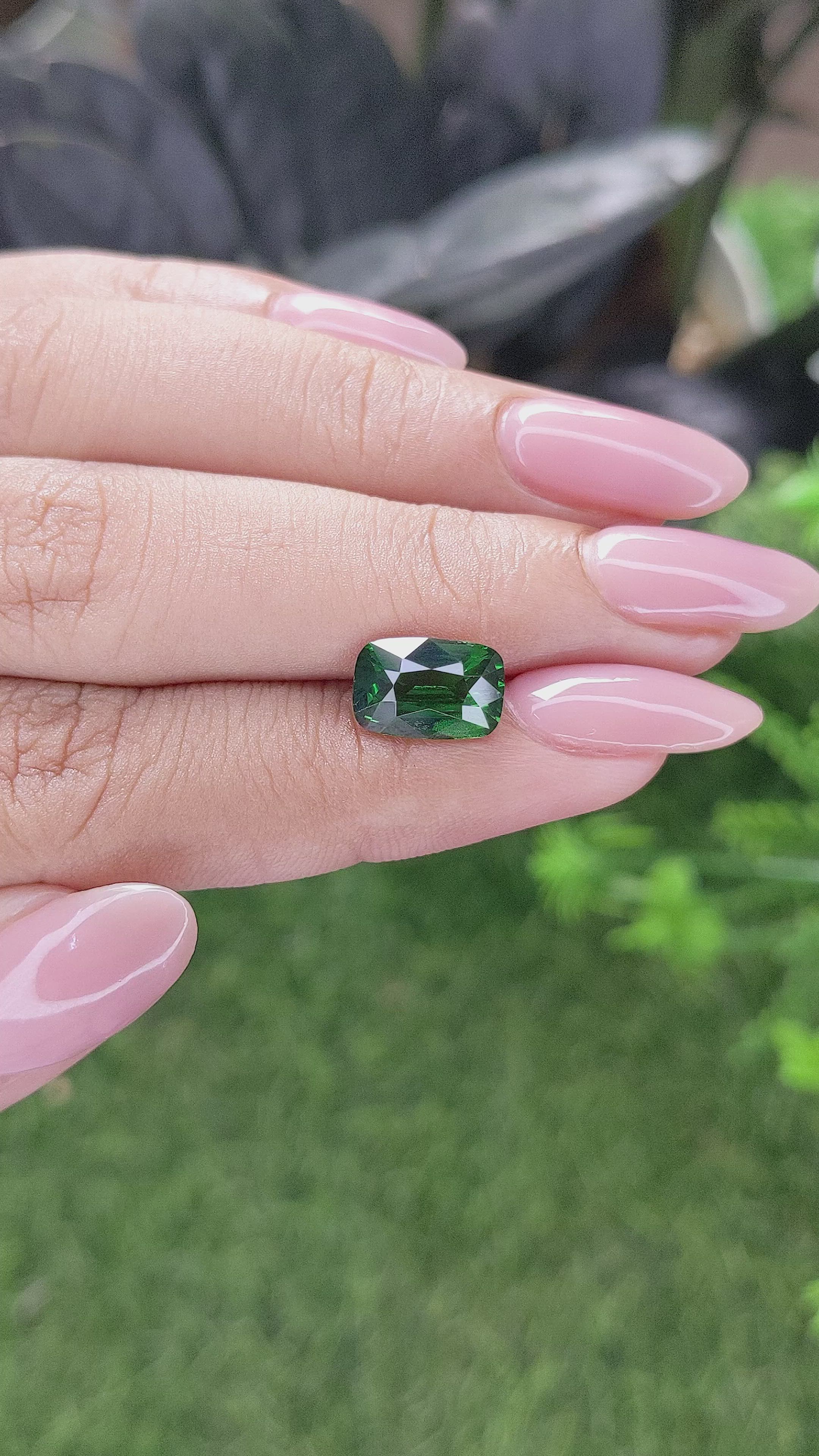 3.01 Ct. Tsavorite Garnet from Kenya Size Video