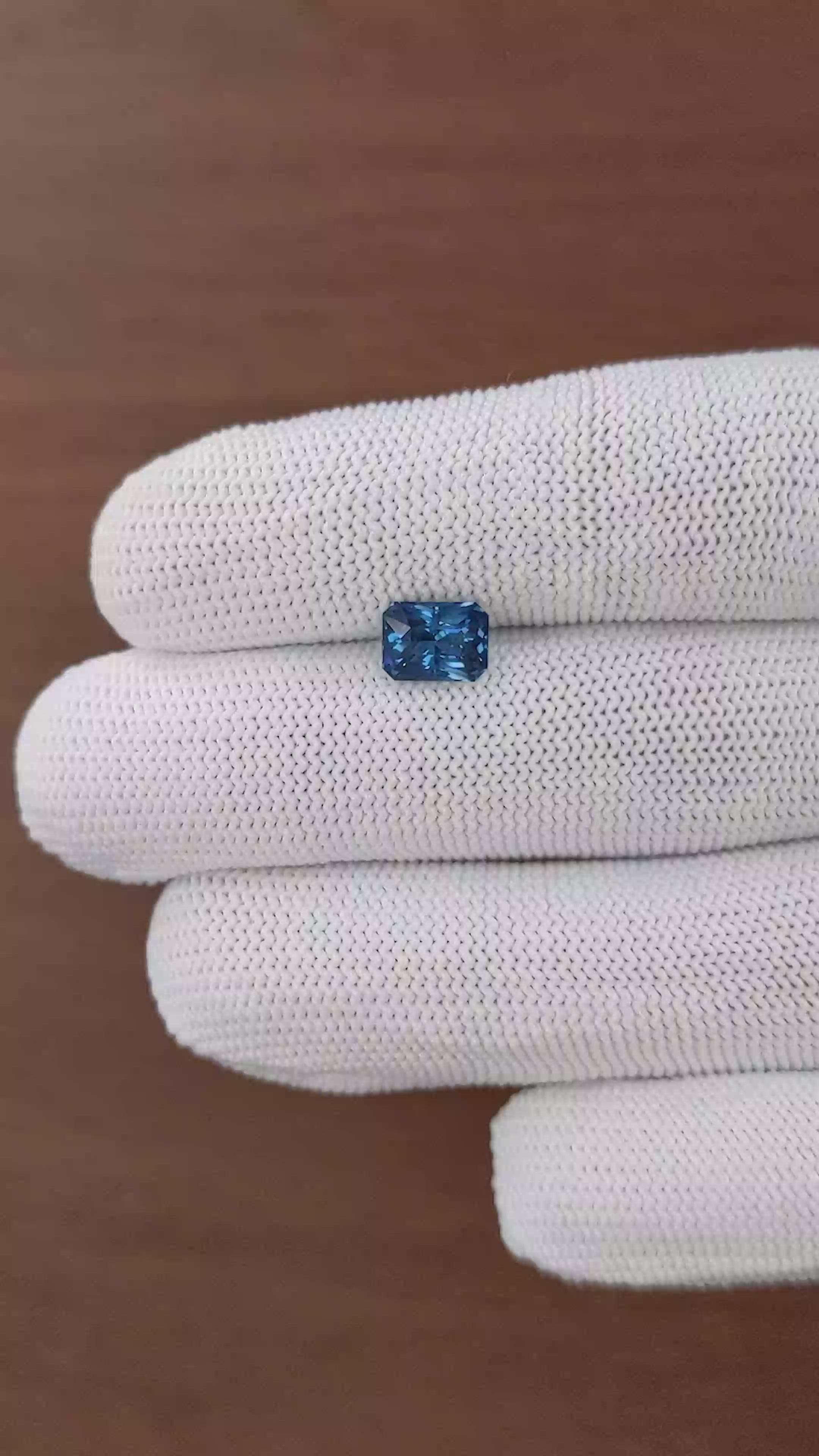 1.58 Ct. Blue Cobalt Spinel from Tanzania Size Video
