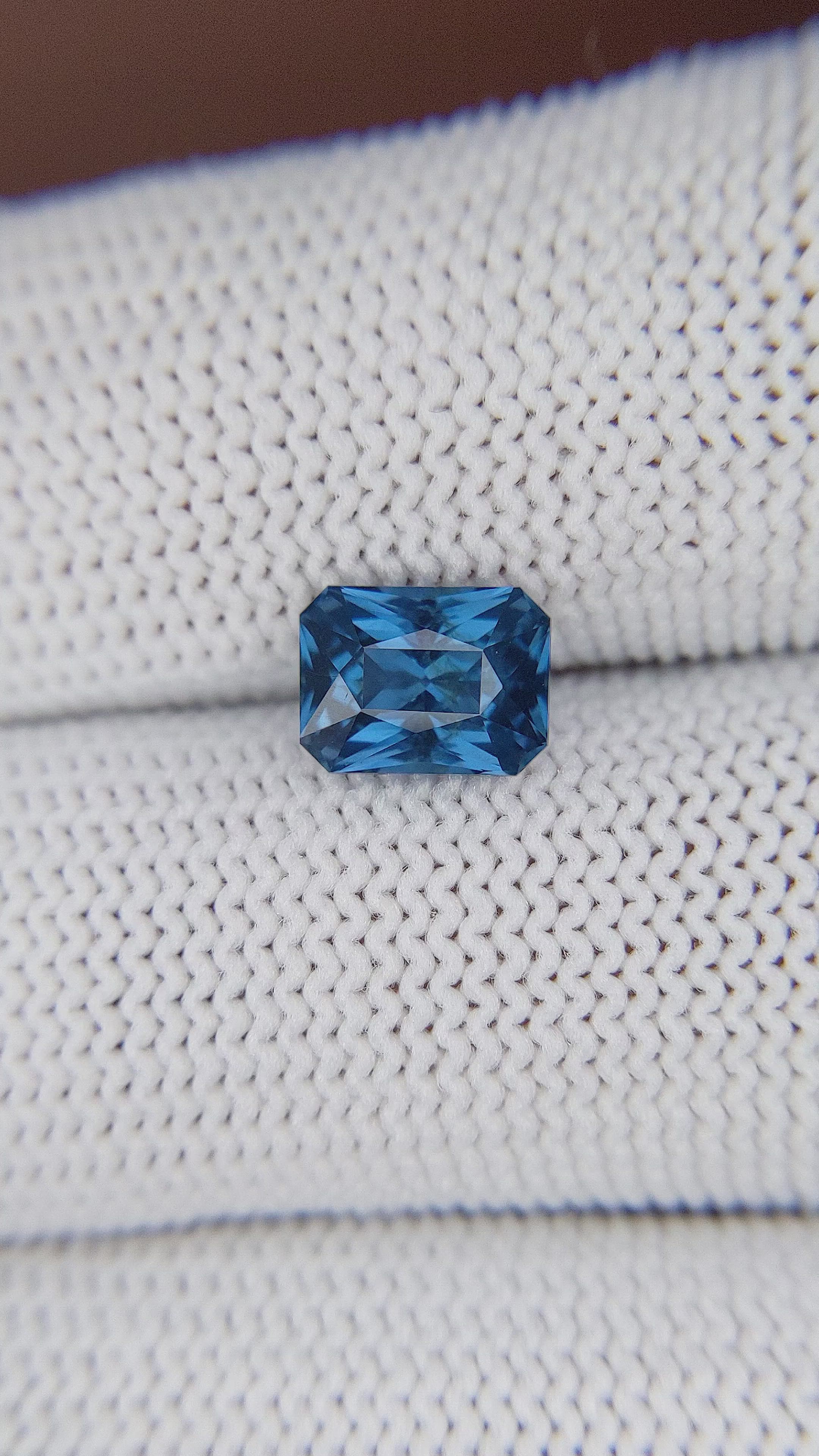 1.58 Ct. Blue Cobalt Spinel from Tanzania Size Video