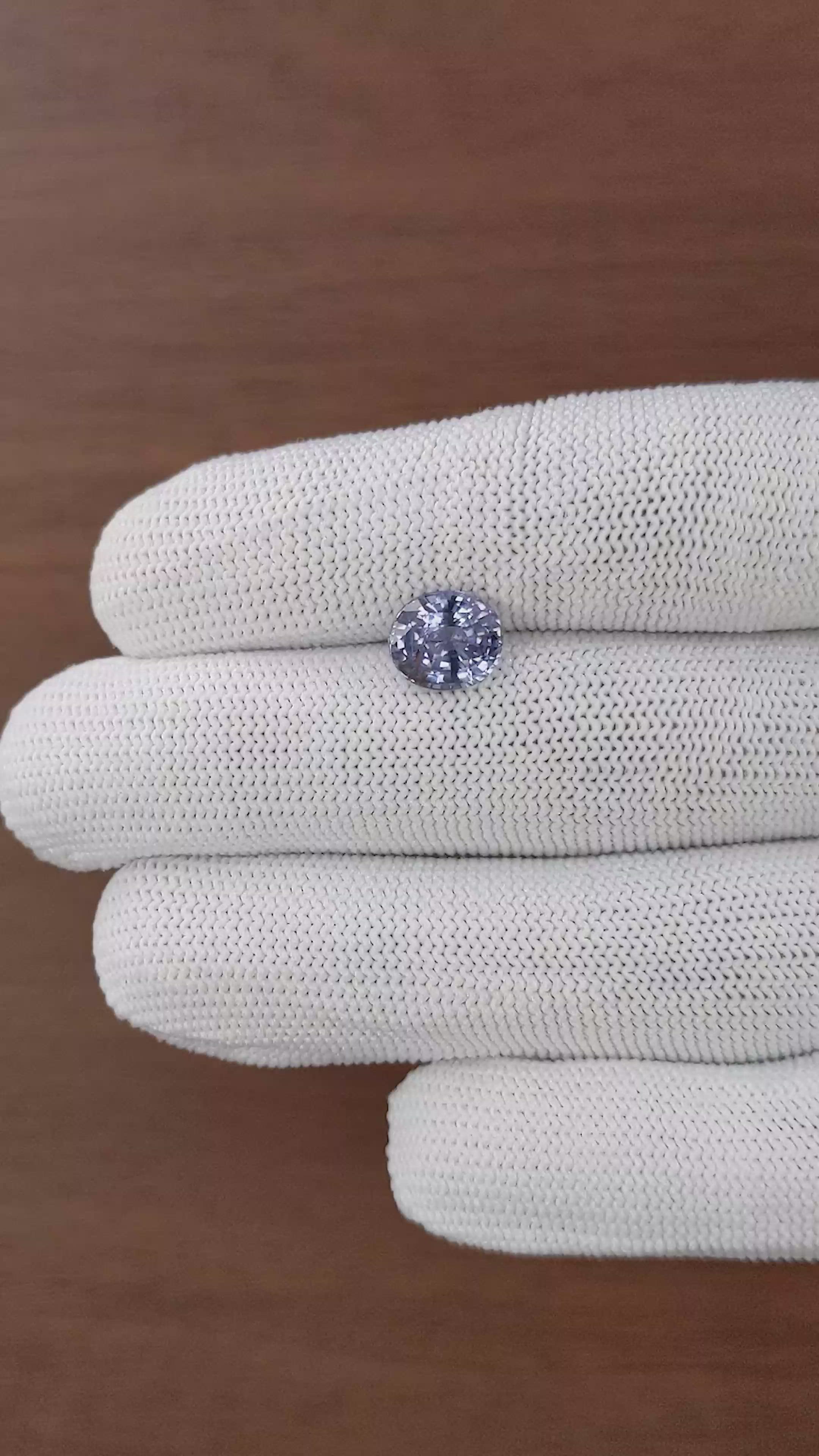 2.55 Ct. Bluish Purple Spinel from Tanzania Size Video