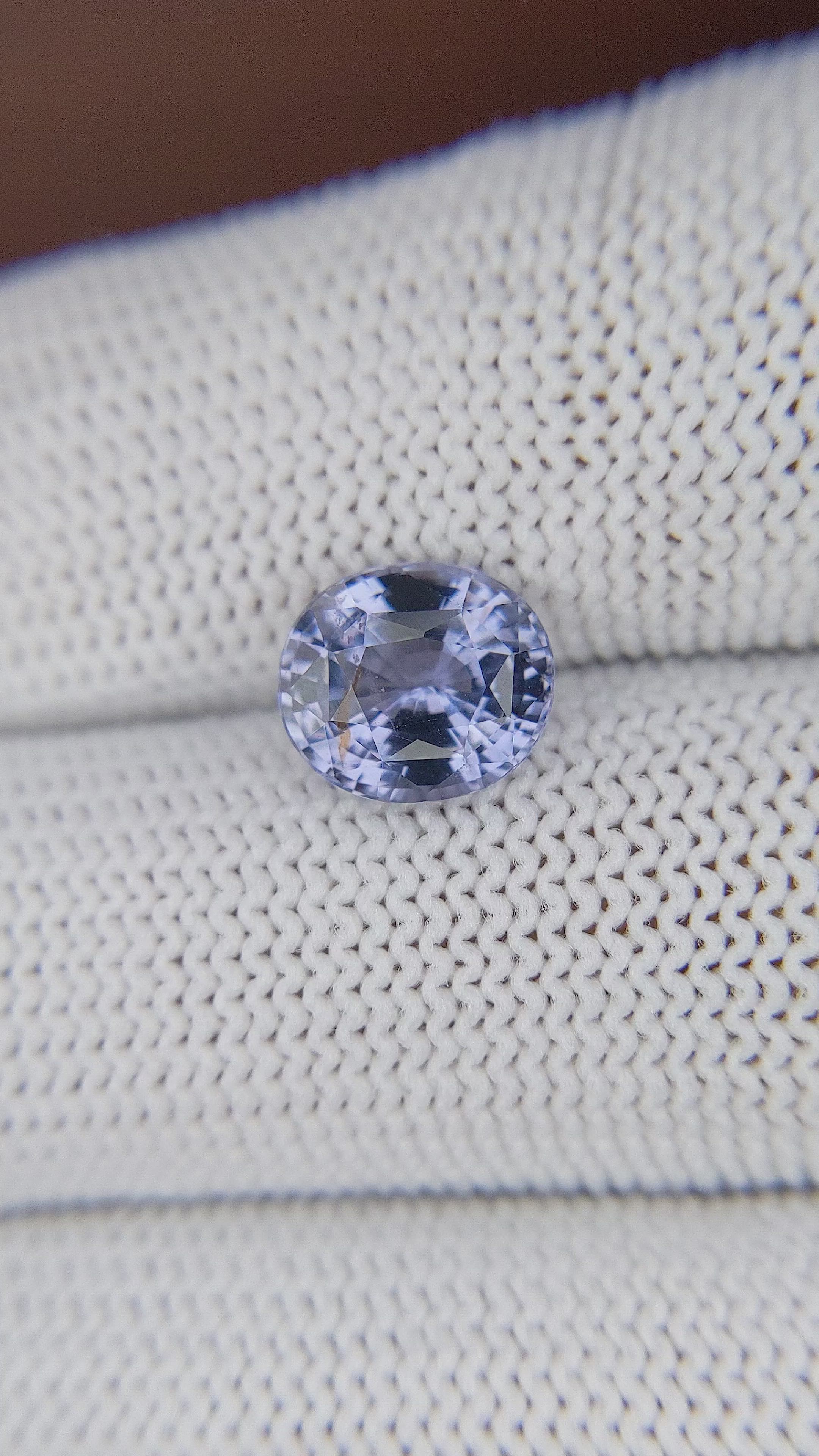 2.55 Ct. Bluish Purple Spinel from Tanzania Size Video