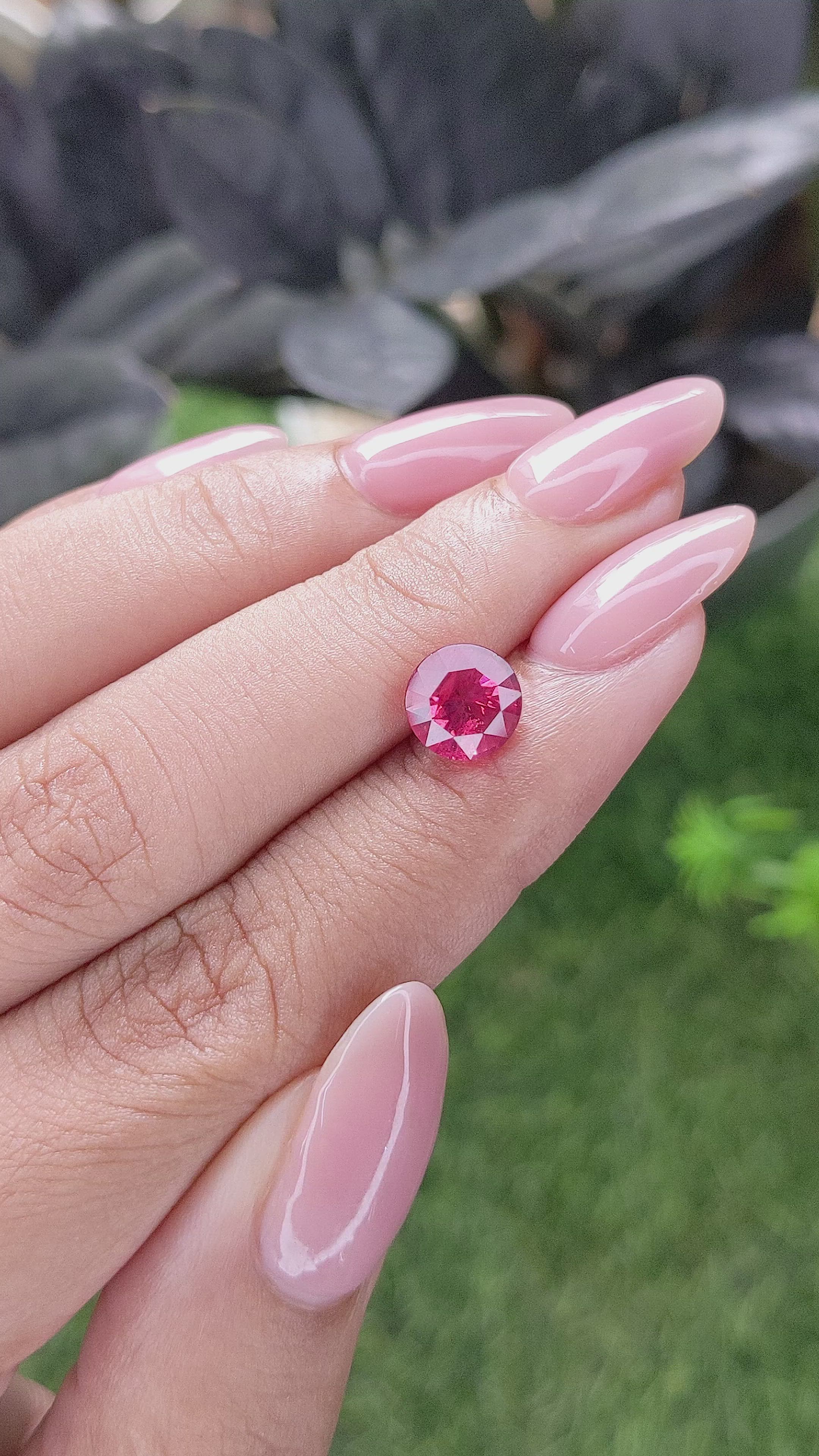 2.12 Ct. Reddish Pink Spinel from Tanzania Size Video