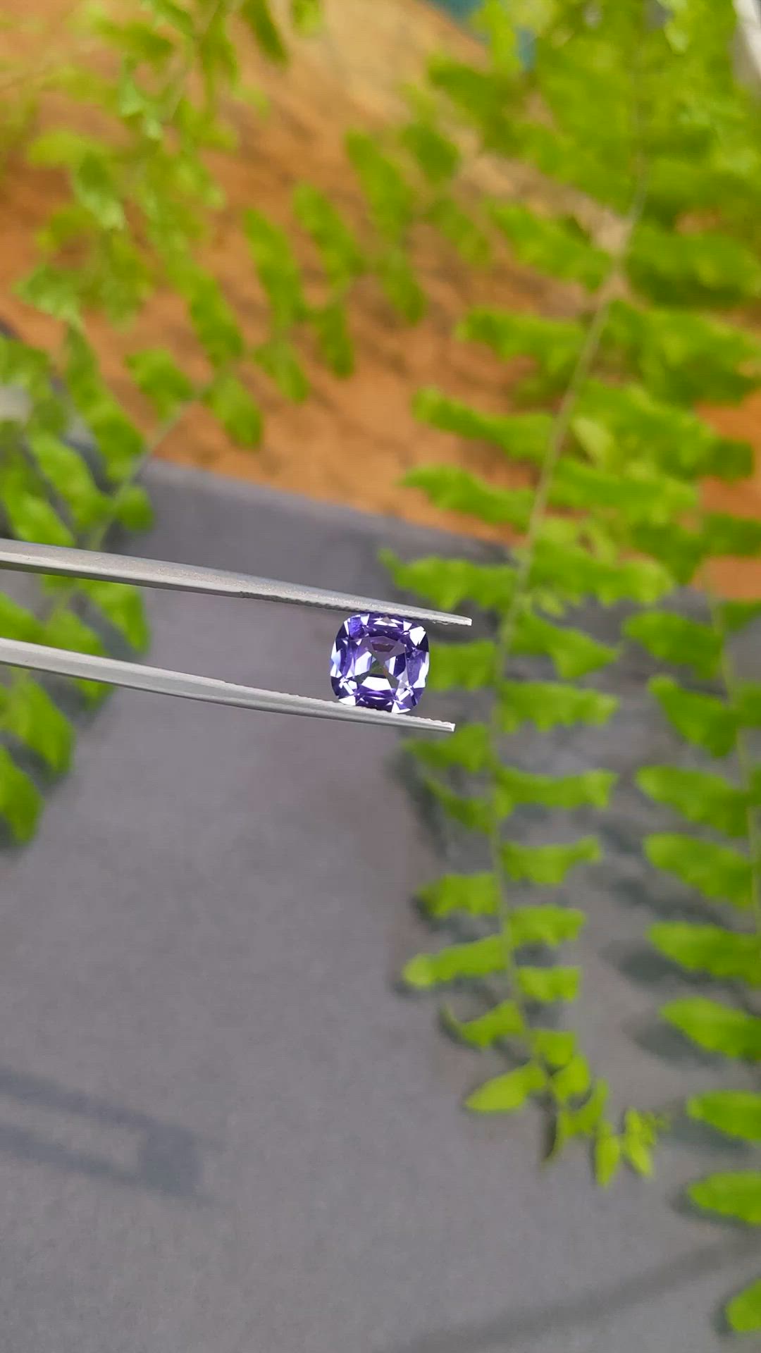 2.48 Ct. Violet Tanzanite from Tanzania Size Video